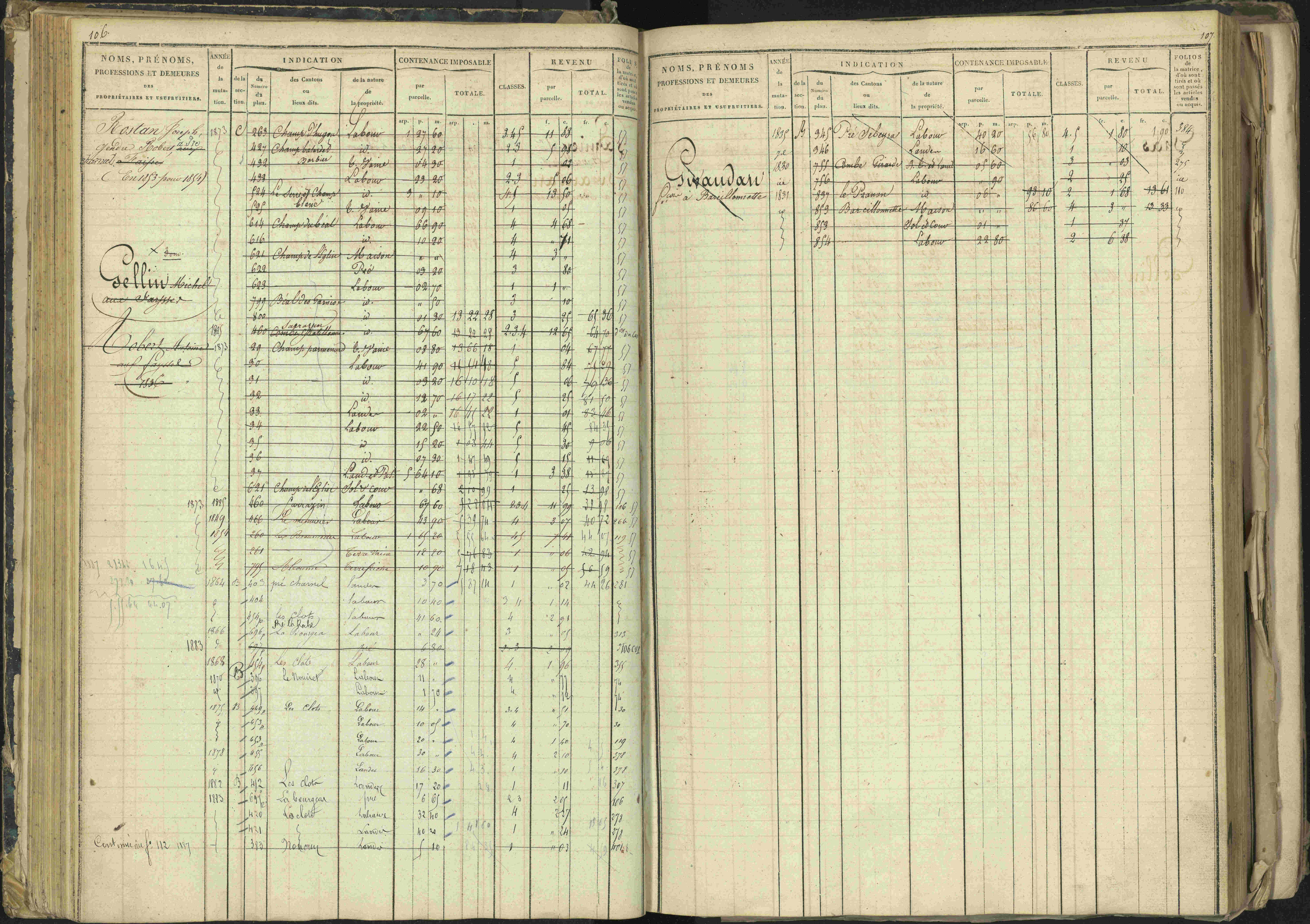 Barcillonnette - 3 P 208/1 - 3 P 208/1 - Matrice, folios 1-400.