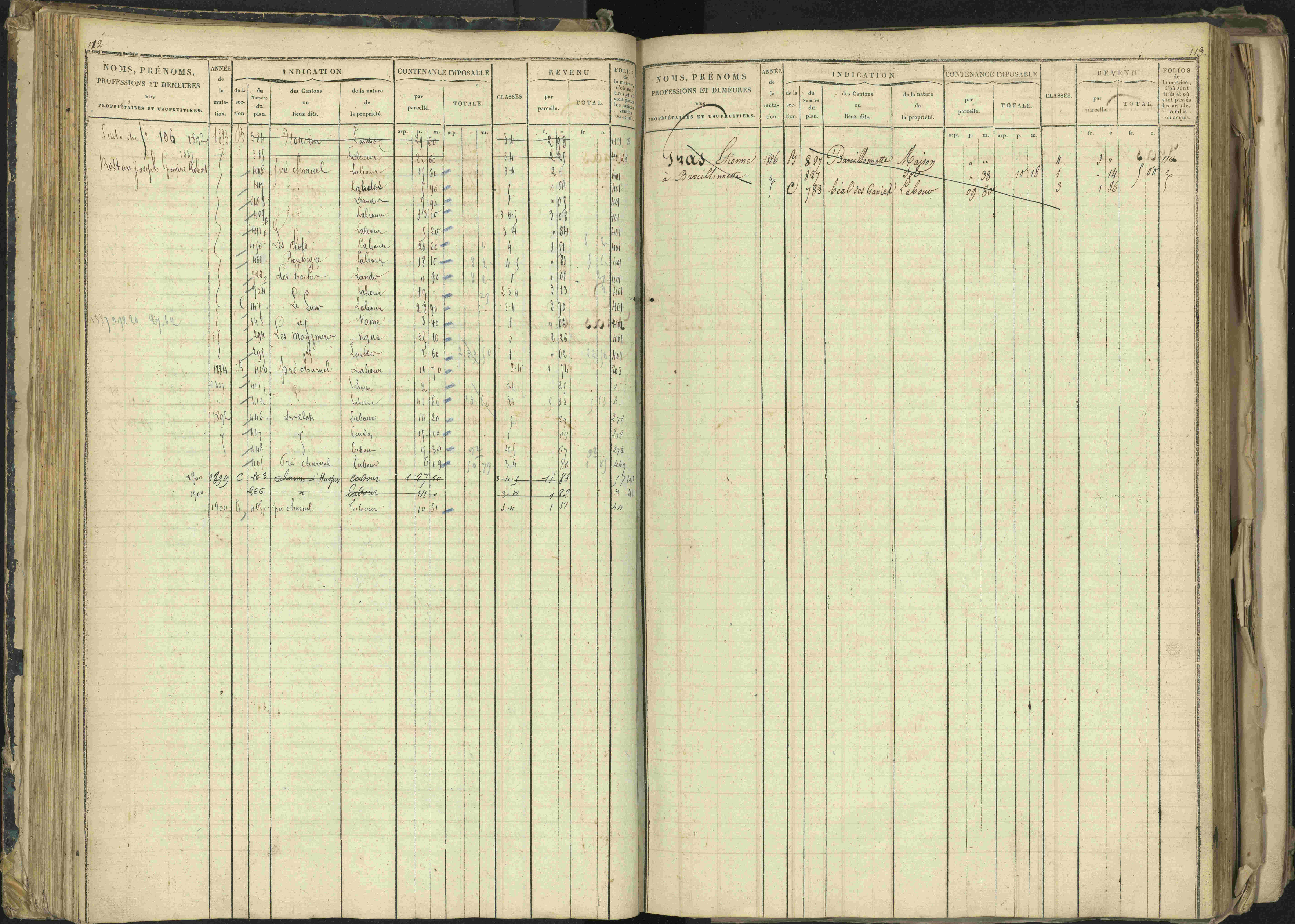 Barcillonnette - 3 P 208/1 - 3 P 208/1 - Matrice, folios 1-400.