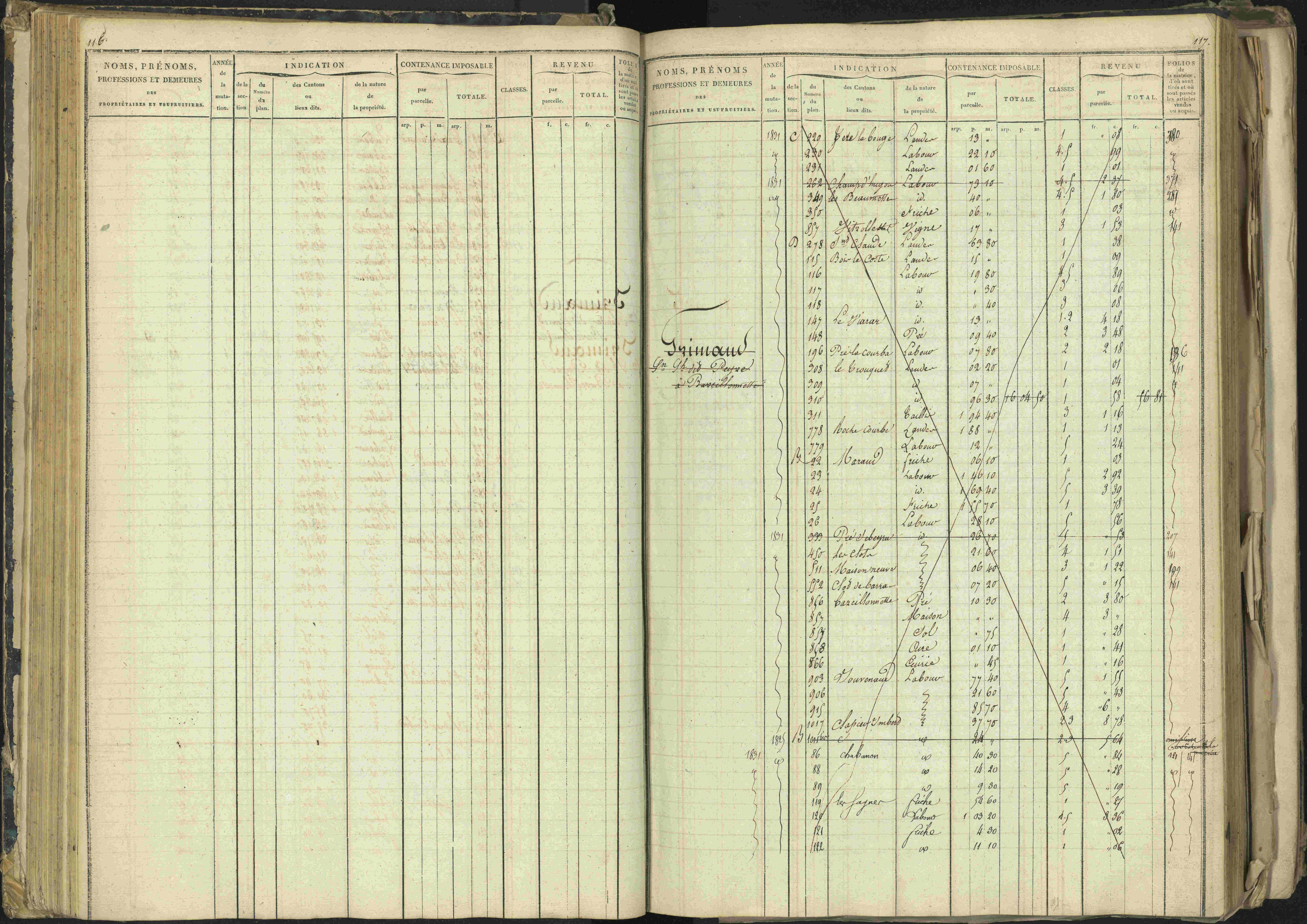 Barcillonnette - 3 P 208/1 - 3 P 208/1 - Matrice, folios 1-400.