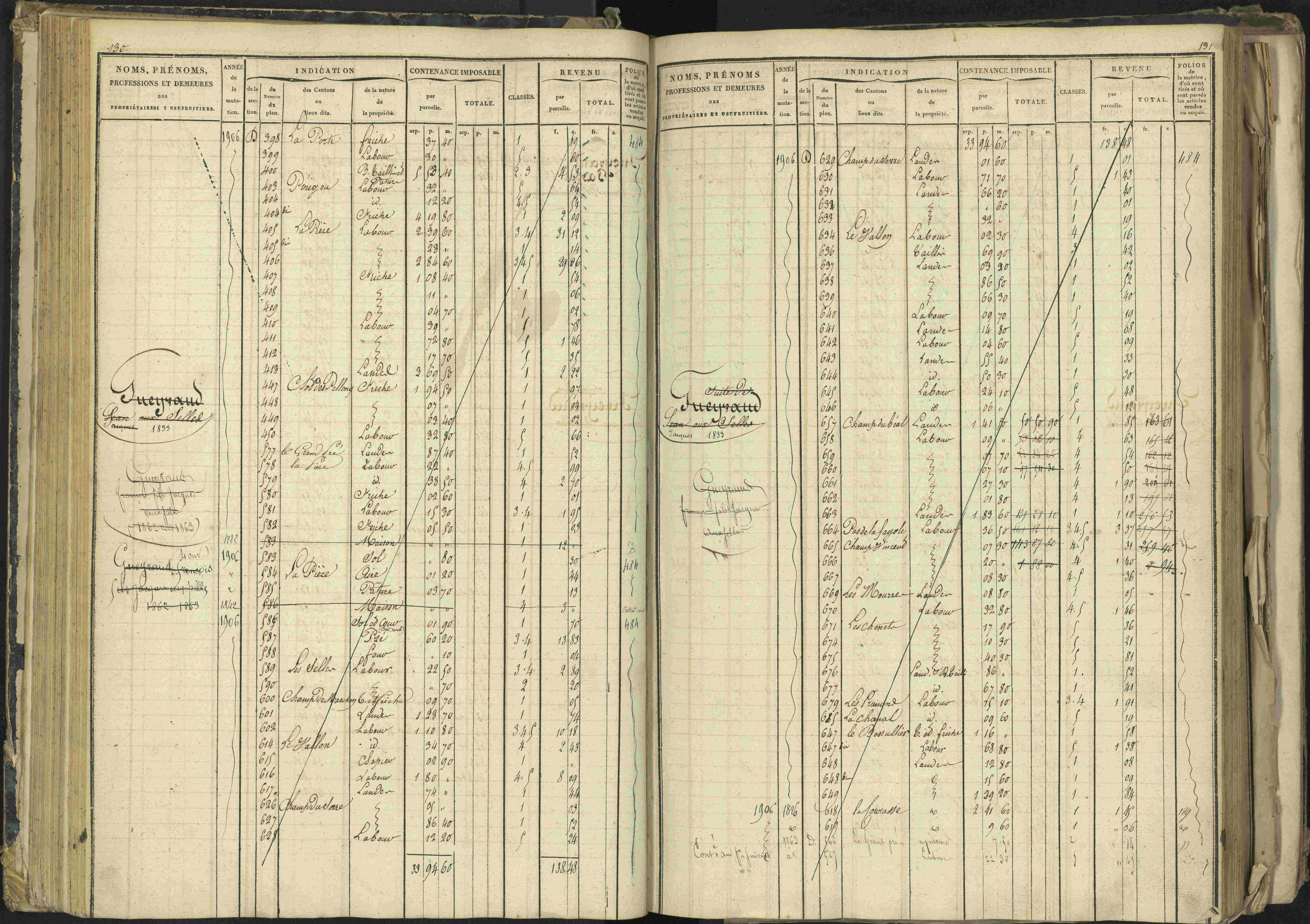 Barcillonnette - 3 P 208/1 - 3 P 208/1 - Matrice, folios 1-400.