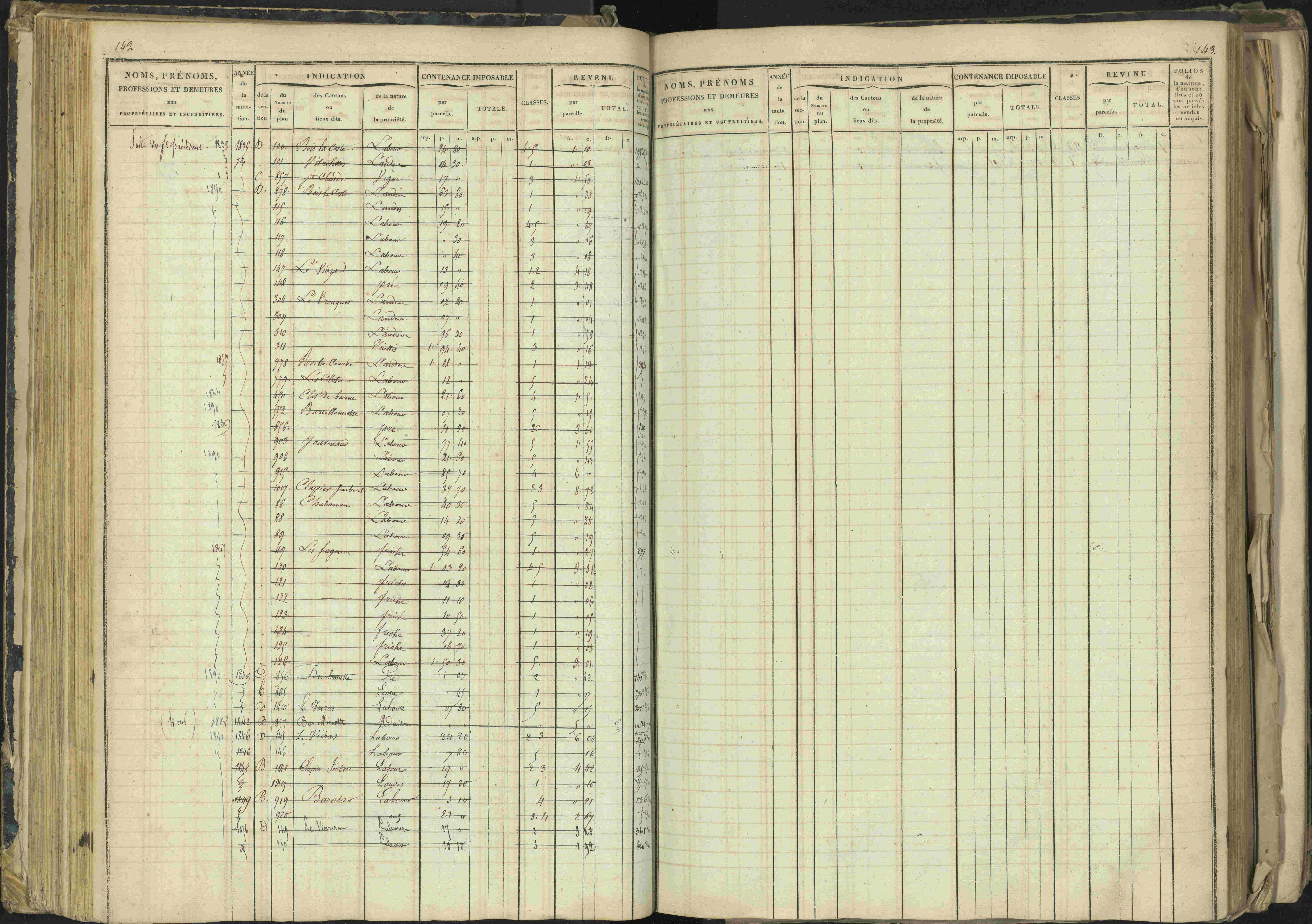 Barcillonnette - 3 P 208/1 - 3 P 208/1 - Matrice, folios 1-400.