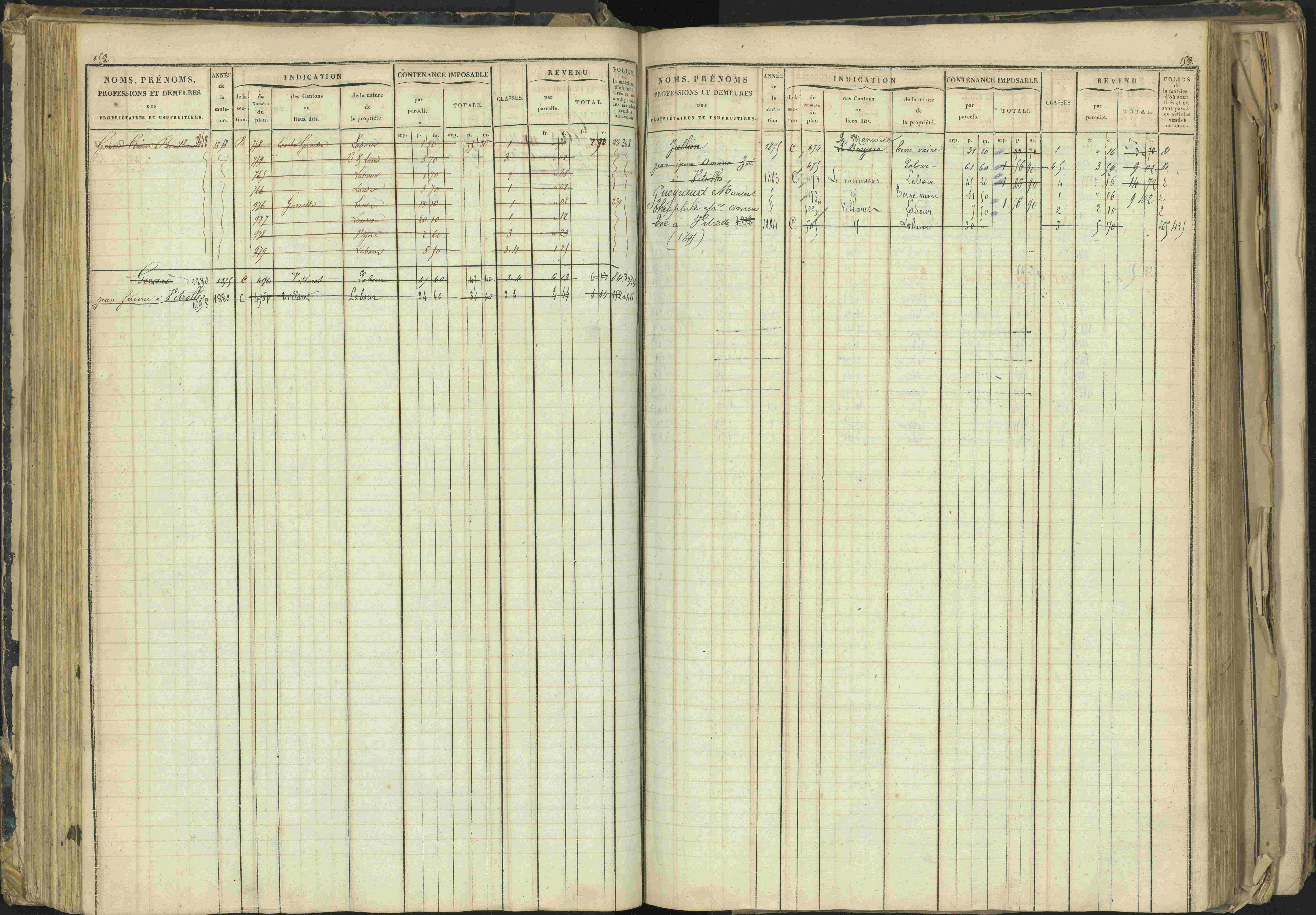 Barcillonnette - 3 P 208/1 - 3 P 208/1 - Matrice, folios 1-400.
