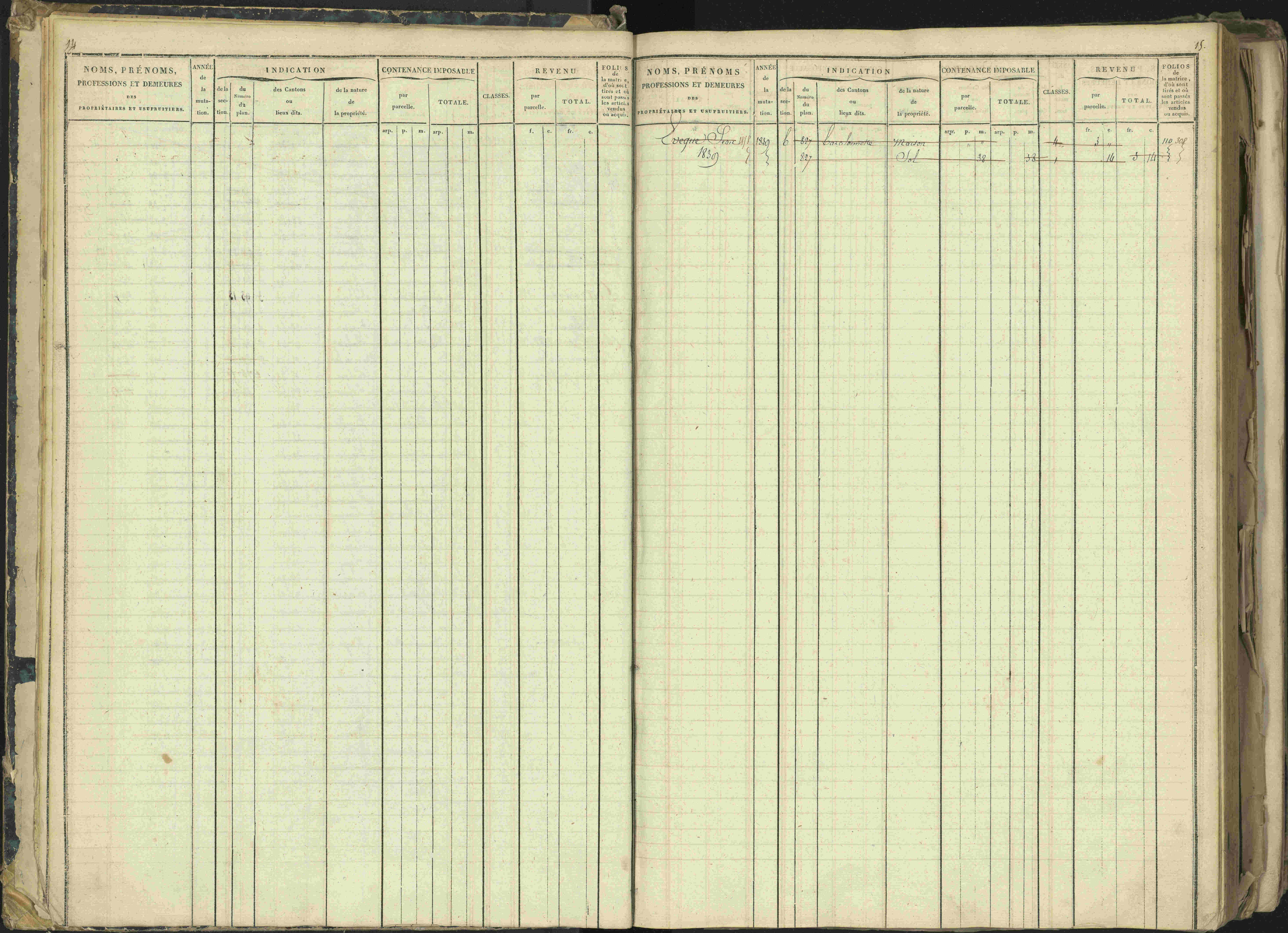 Barcillonnette - 3 P 208/1 - 3 P 208/1 - Matrice, folios 1-400.