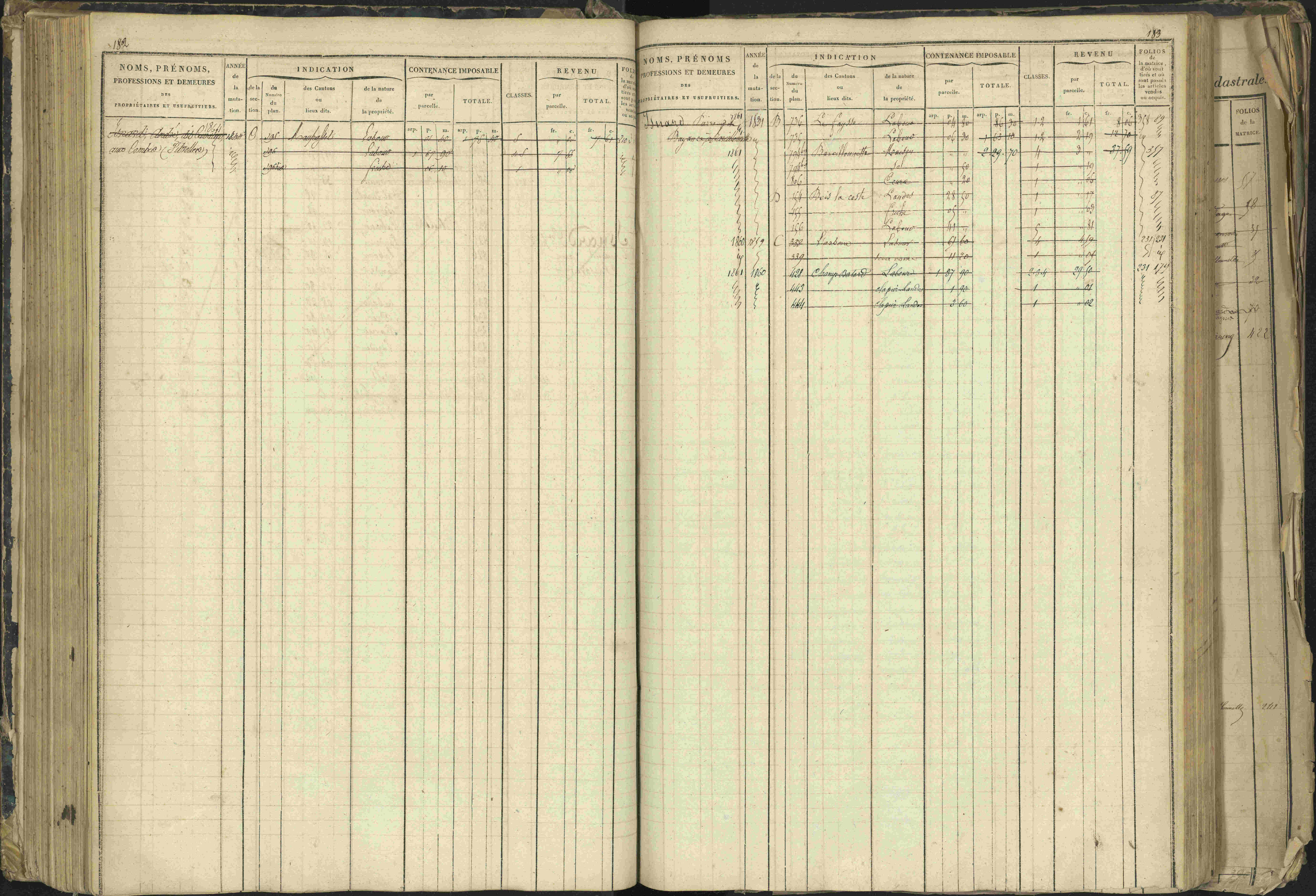 Barcillonnette - 3 P 208/1 - 3 P 208/1 - Matrice, folios 1-400.