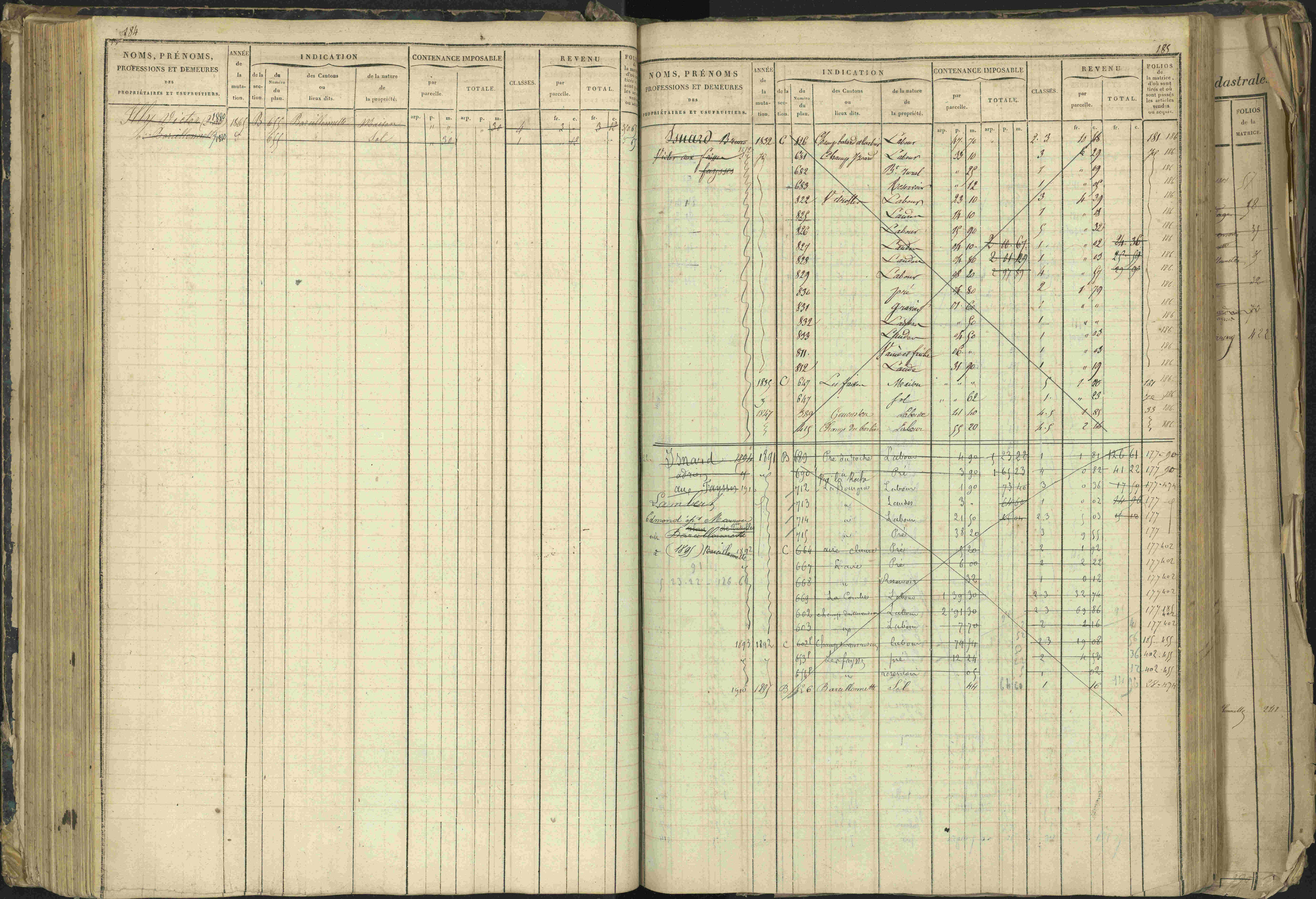 Barcillonnette - 3 P 208/1 - 3 P 208/1 - Matrice, folios 1-400.