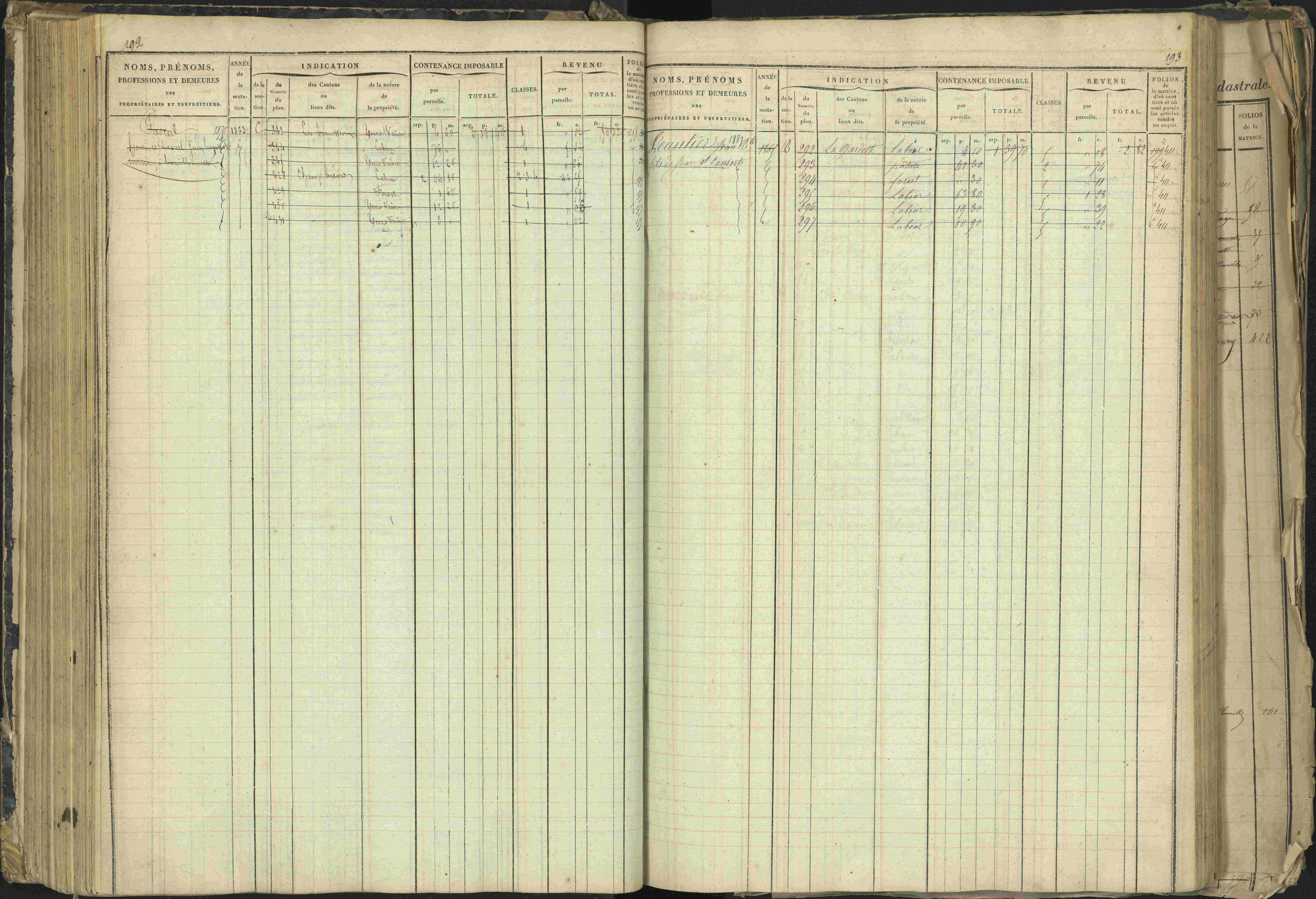 Barcillonnette - 3 P 208/1 - 3 P 208/1 - Matrice, folios 1-400.
