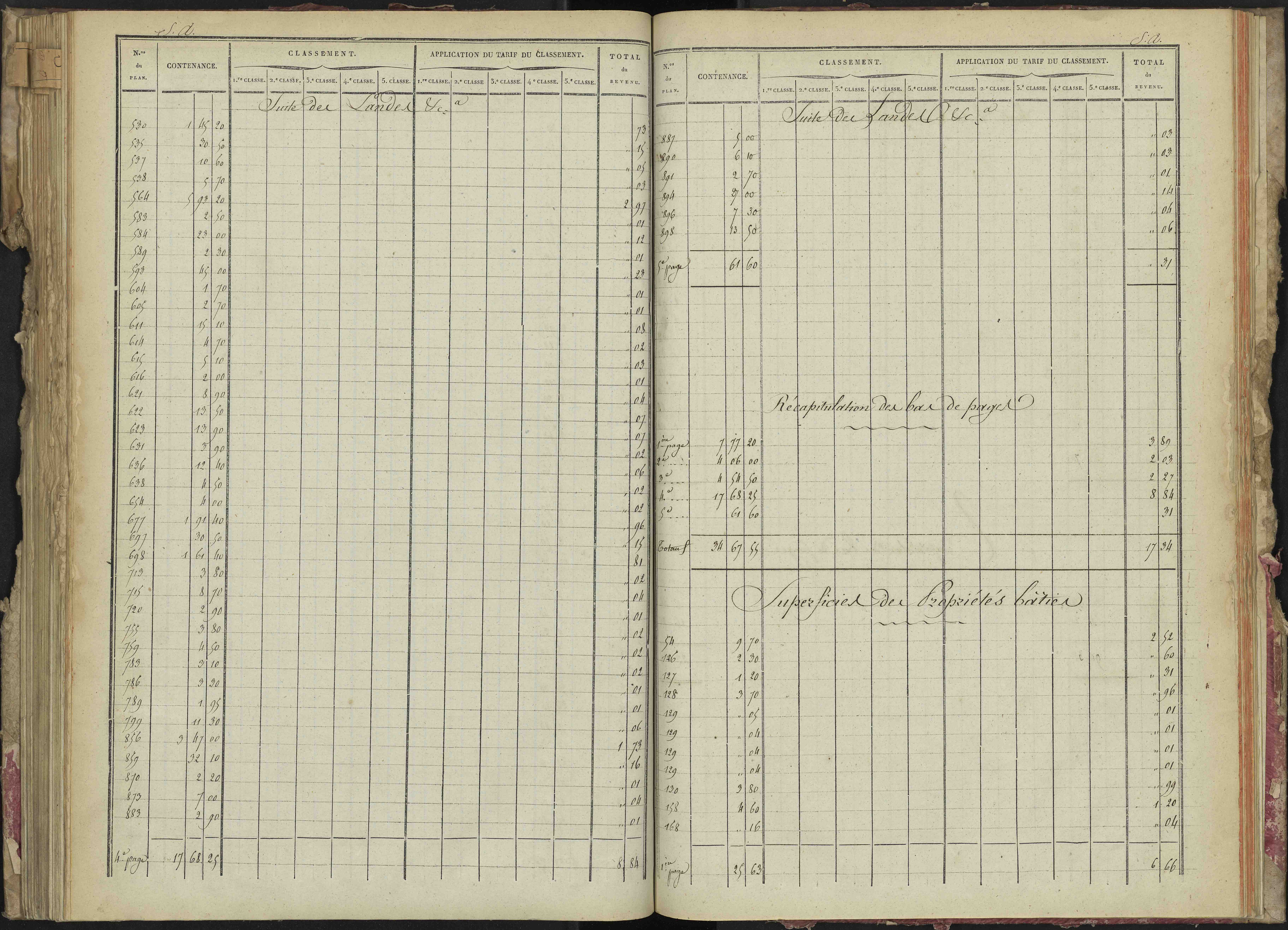 La Bâtie-Montsaléon - 3 P 229/4 - 3 P 229/4 - Relevé des numéros de même nature : section A 