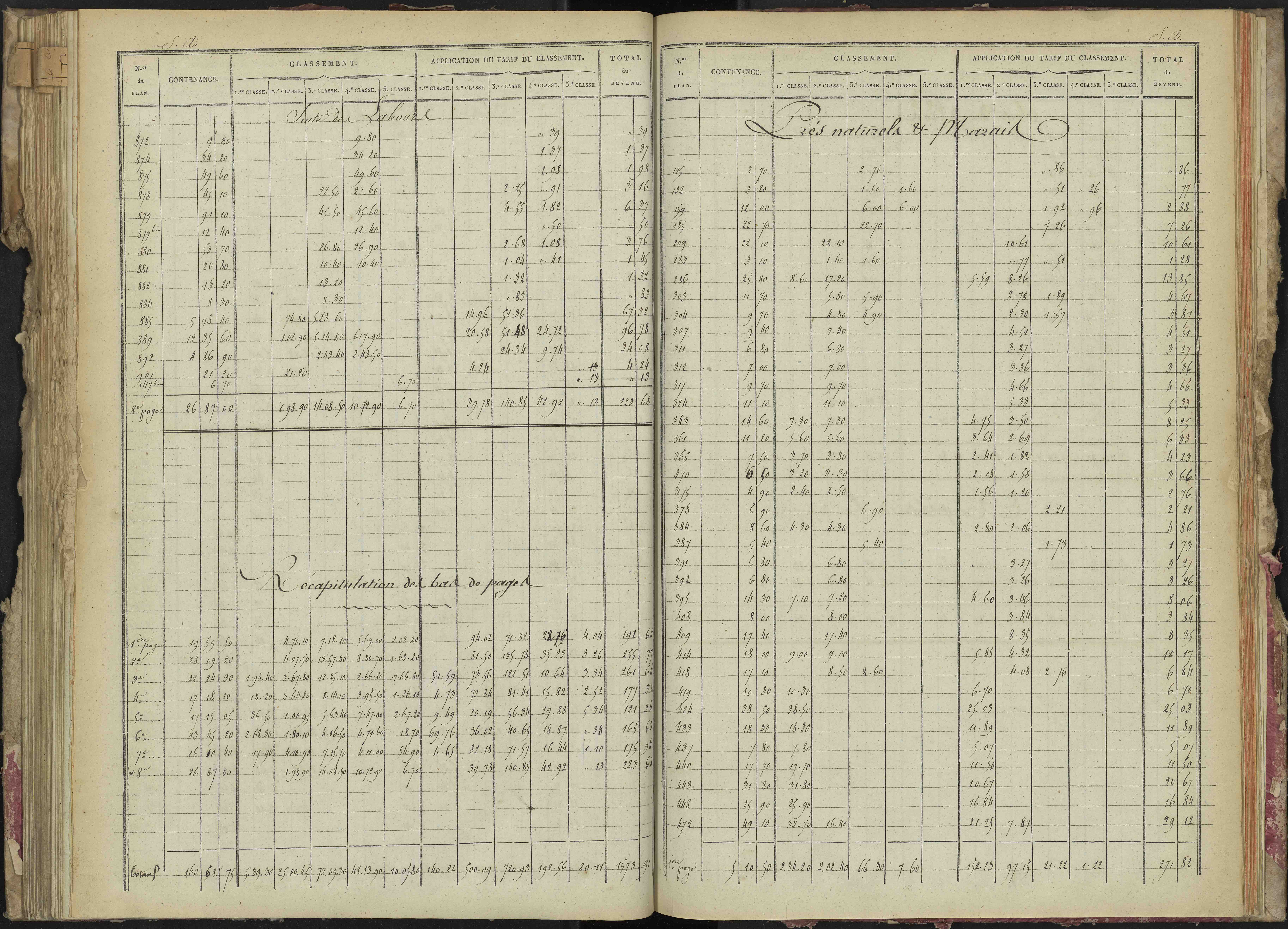 La Bâtie-Montsaléon - 3 P 229/4 - 3 P 229/4 - Relevé des numéros de même nature : section A 