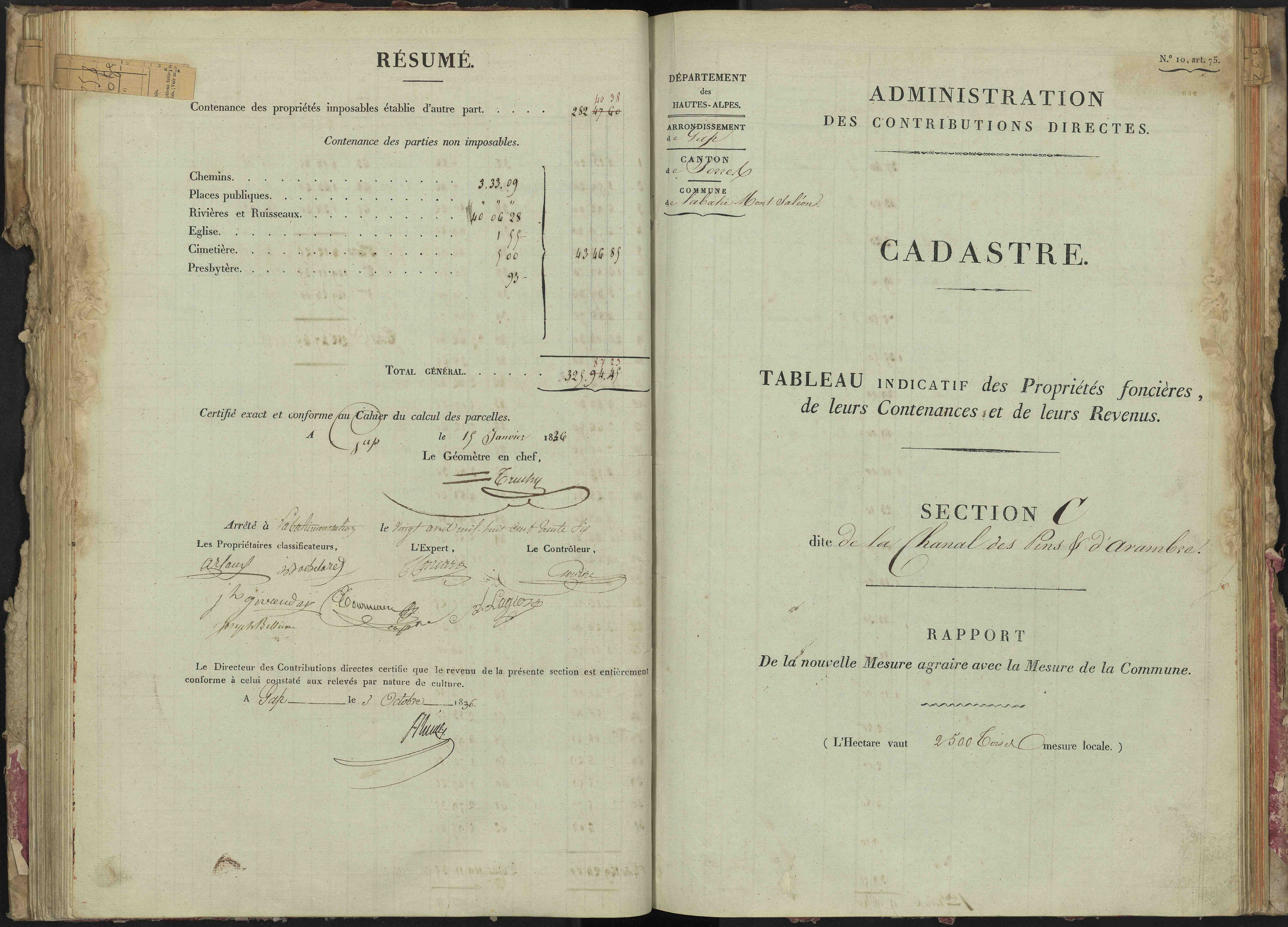 La Bâtie-Montsaléon - 3 P 229/3 - 3 P 229/3 - Section C 