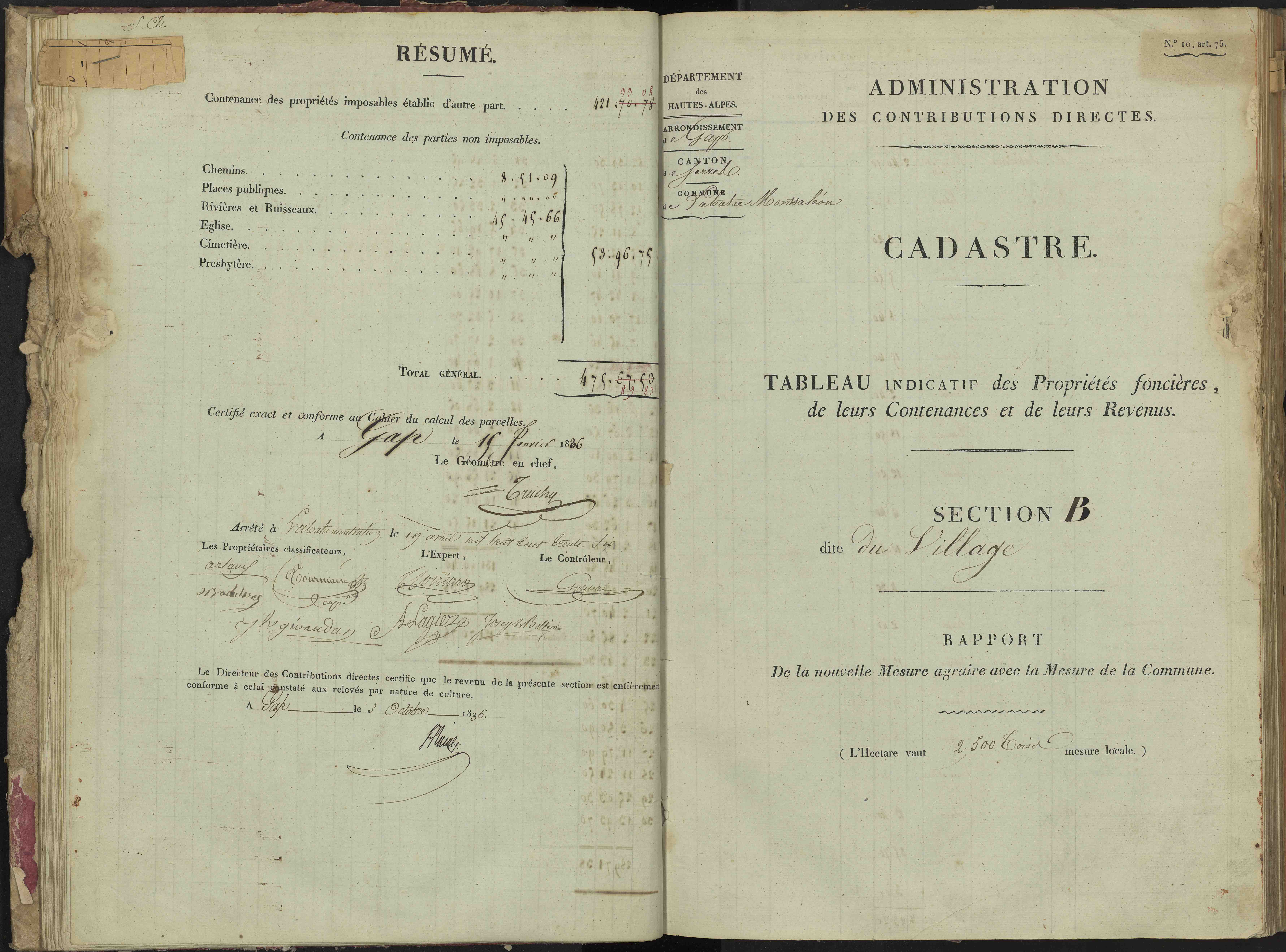 La Bâtie-Montsaléon - 3 P 229/2 - 3 P 229/2 - Section B 