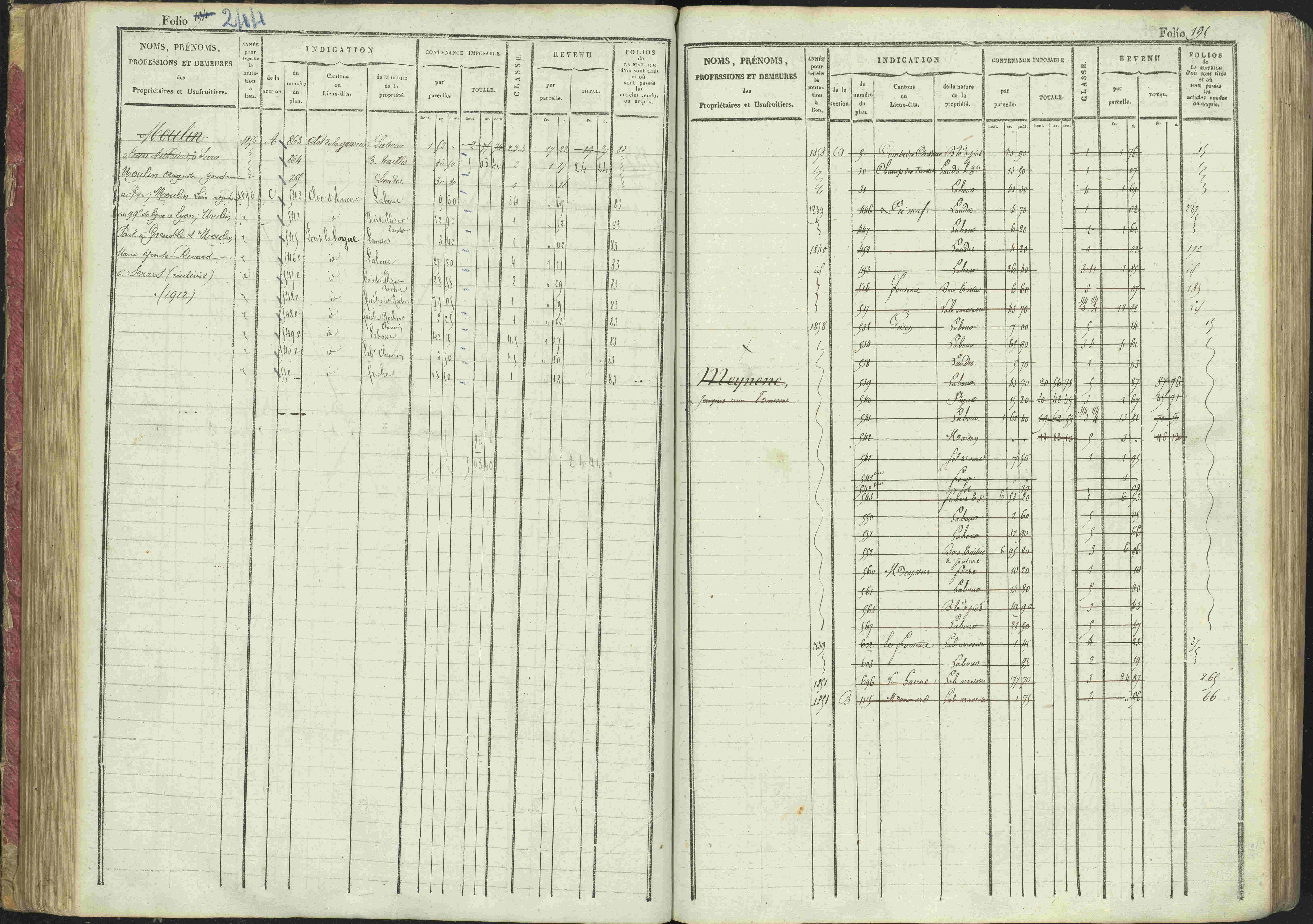 La Bâtie-Montsaléon - 3 P 230/1 - 3 P 230/1 - Matrice, folios 1-600. 