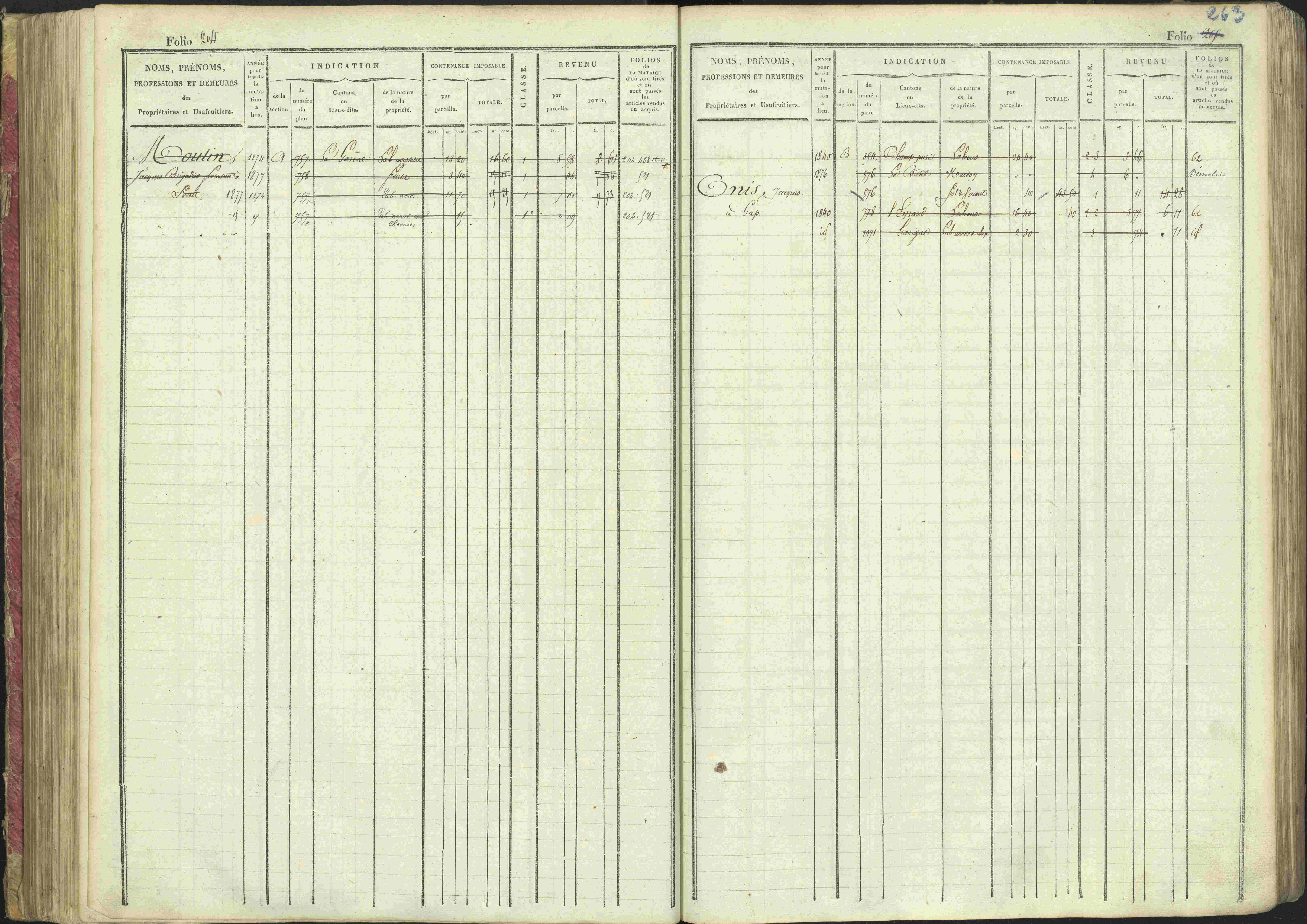 La Bâtie-Montsaléon - 3 P 230/1 - 3 P 230/1 - Matrice, folios 1-600. 