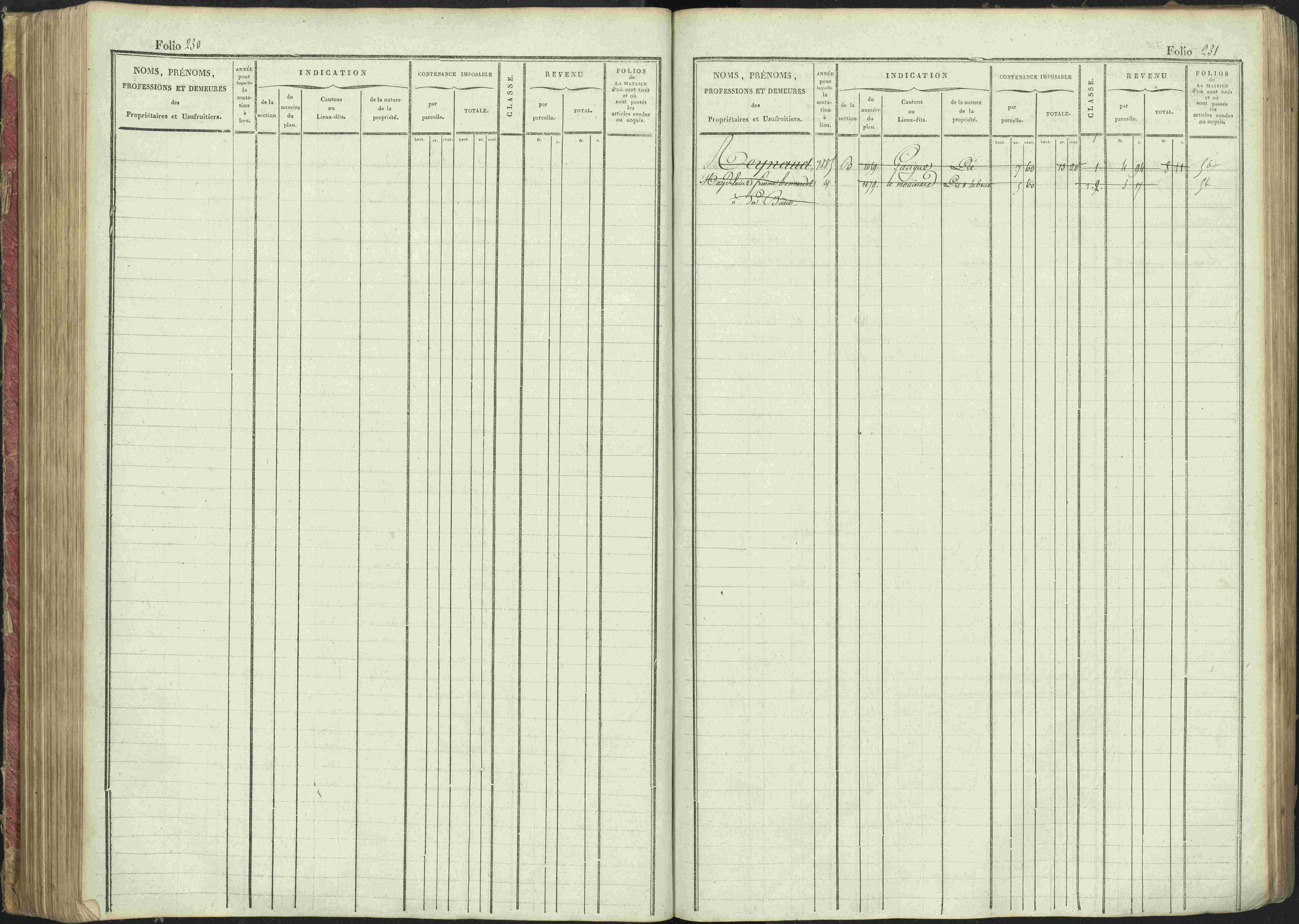 La Bâtie-Montsaléon - 3 P 230/1 - 3 P 230/1 - Matrice, folios 1-600. 