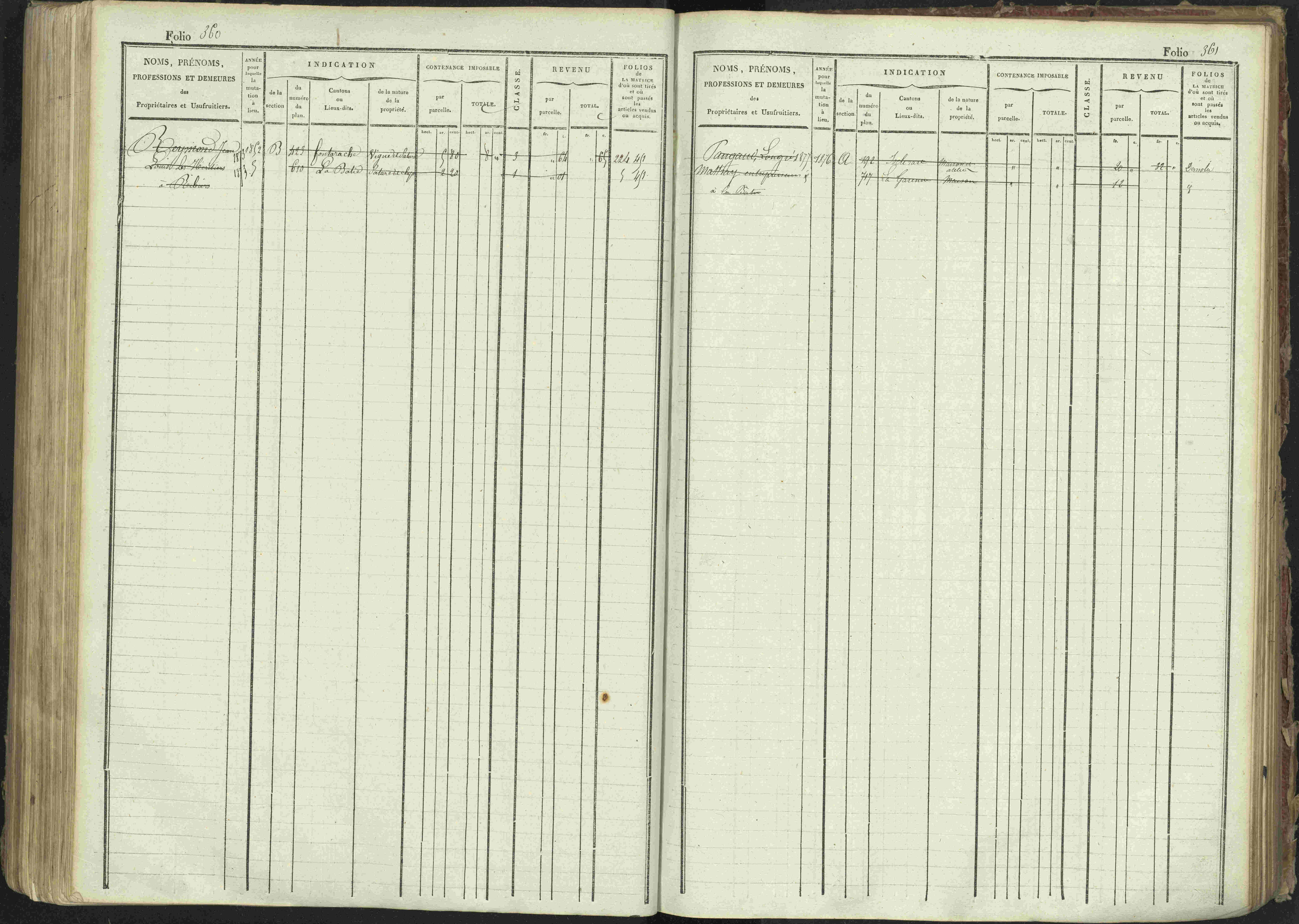 La Bâtie-Montsaléon - 3 P 230/1 - 3 P 230/1 - Matrice, folios 1-600. 