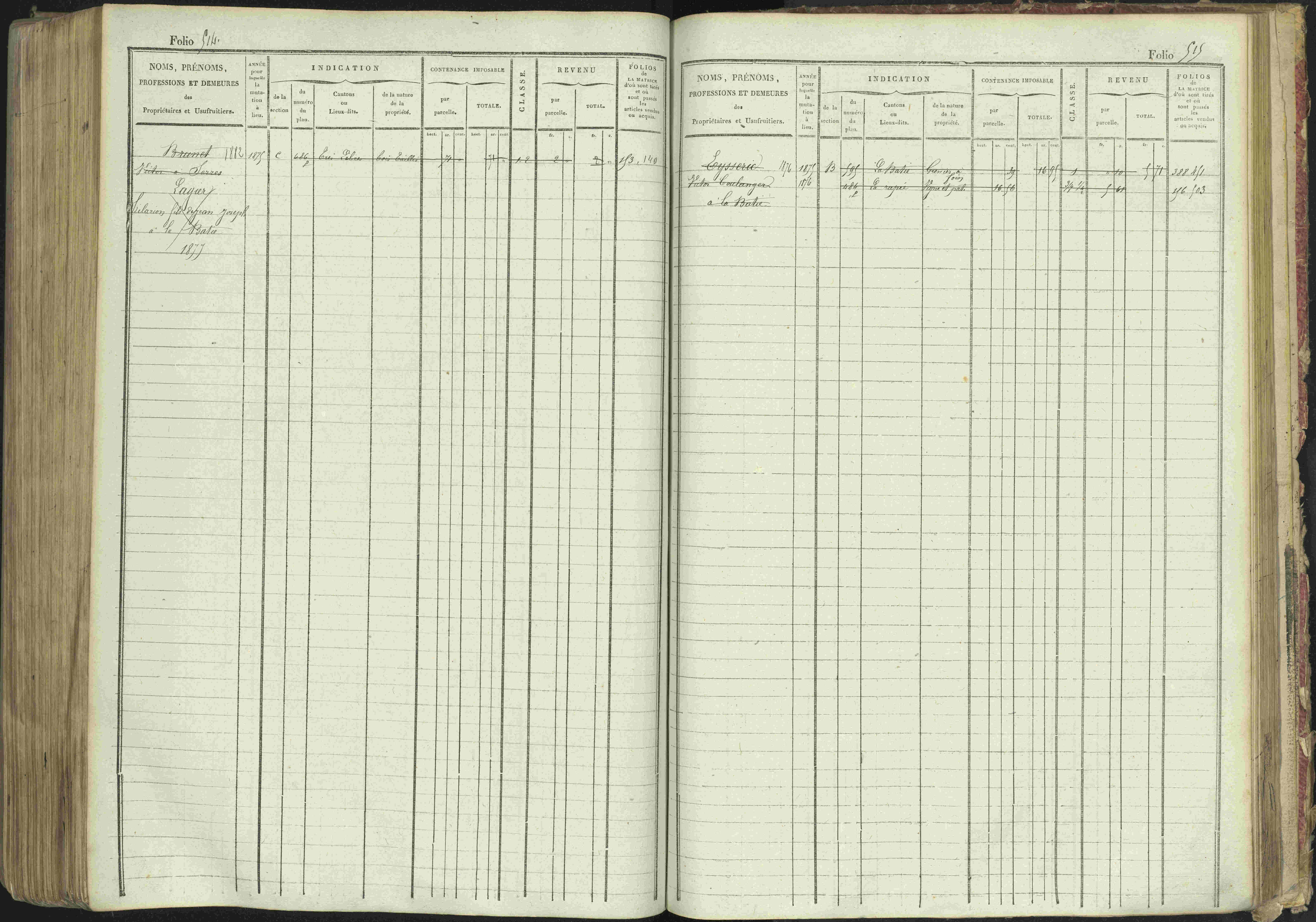 La Bâtie-Montsaléon - 3 P 230/1 - 3 P 230/1 - Matrice, folios 1-600. 