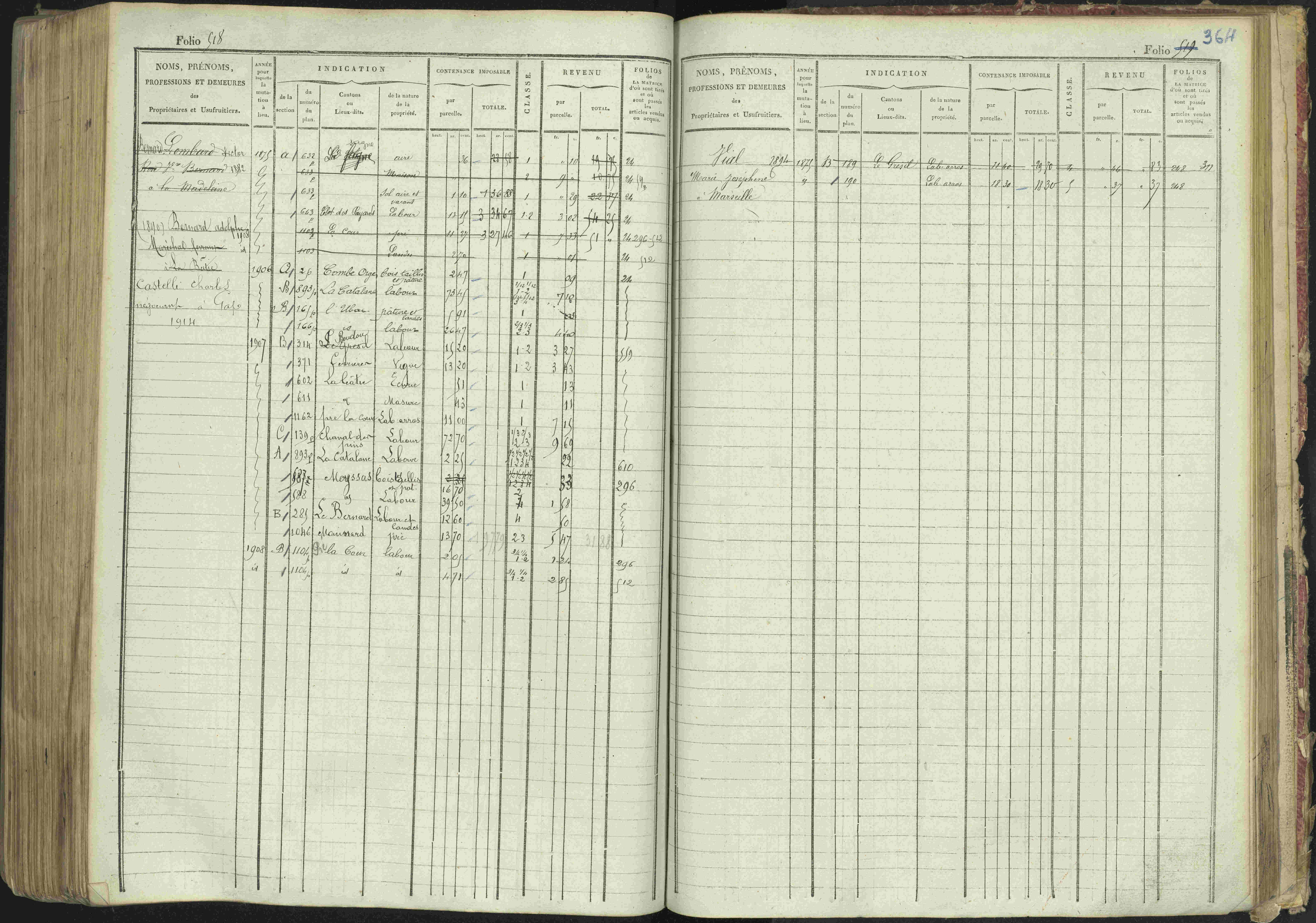 La Bâtie-Montsaléon - 3 P 230/1 - 3 P 230/1 - Matrice, folios 1-600. 
