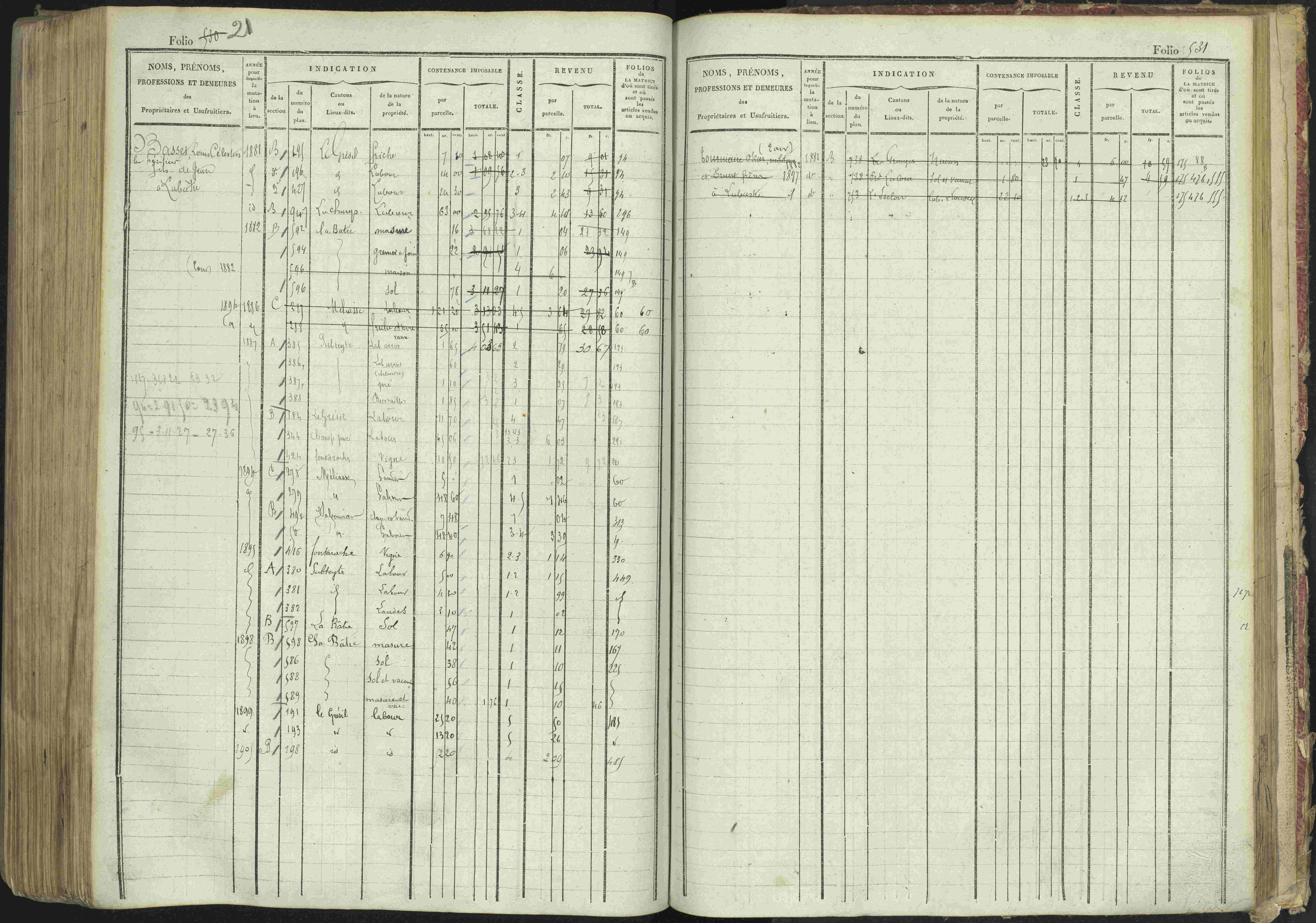La Bâtie-Montsaléon - 3 P 230/1 - 3 P 230/1 - Matrice, folios 1-600. 