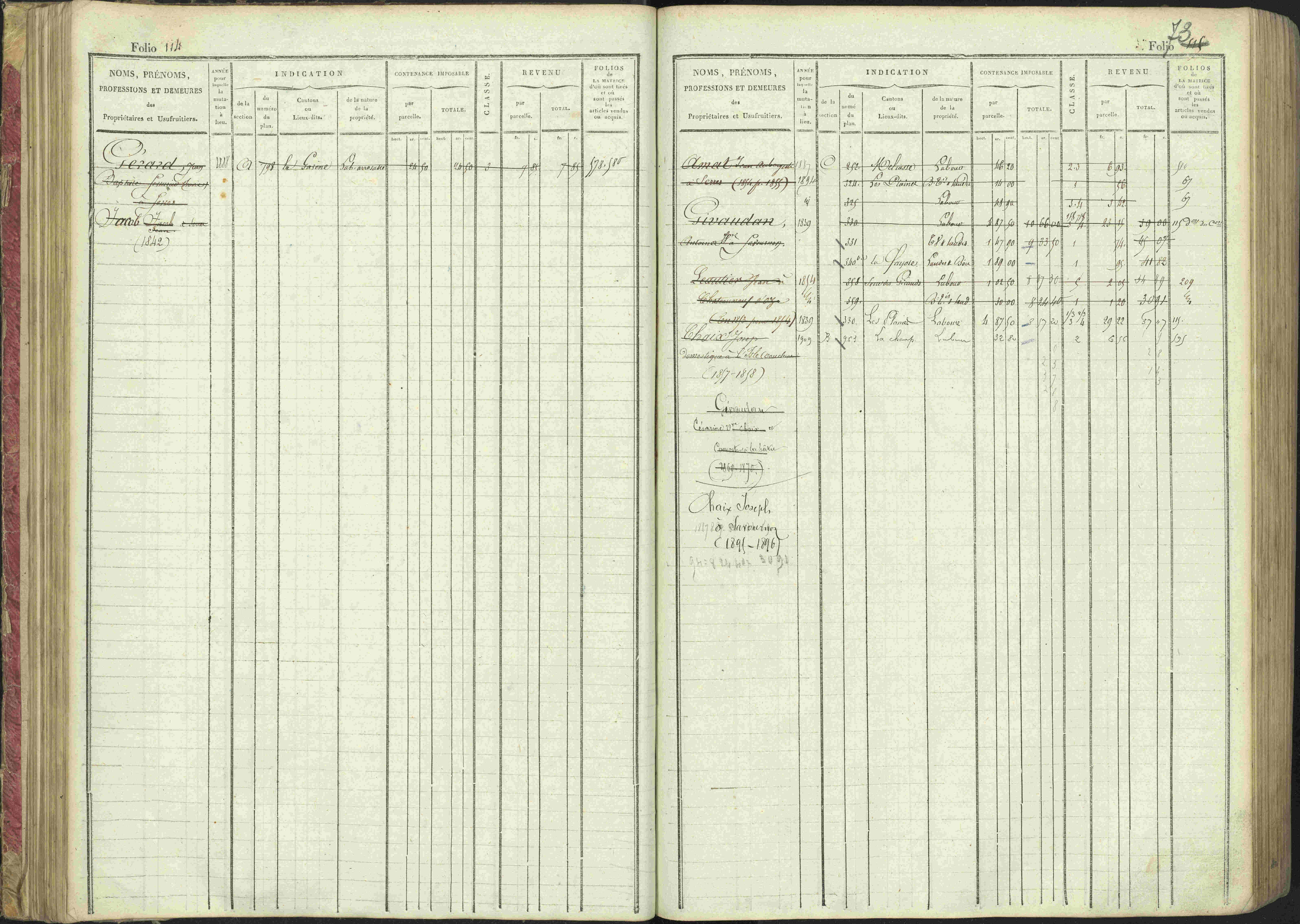 La Bâtie-Montsaléon - 3 P 230/1 - 3 P 230/1 - Matrice, folios 1-600. 