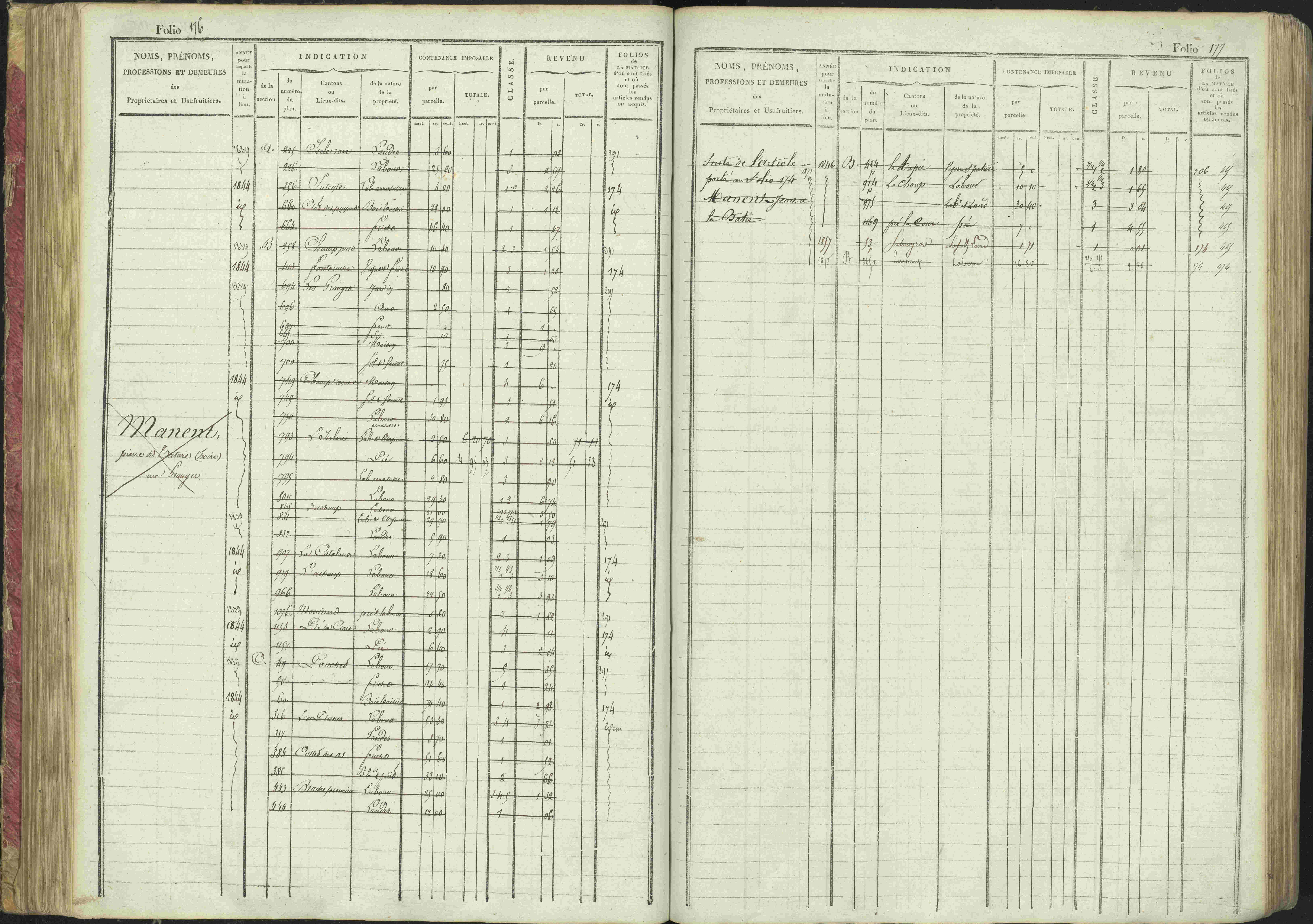 La Bâtie-Montsaléon - 3 P 230/1 - 3 P 230/1 - Matrice, folios 1-600. 