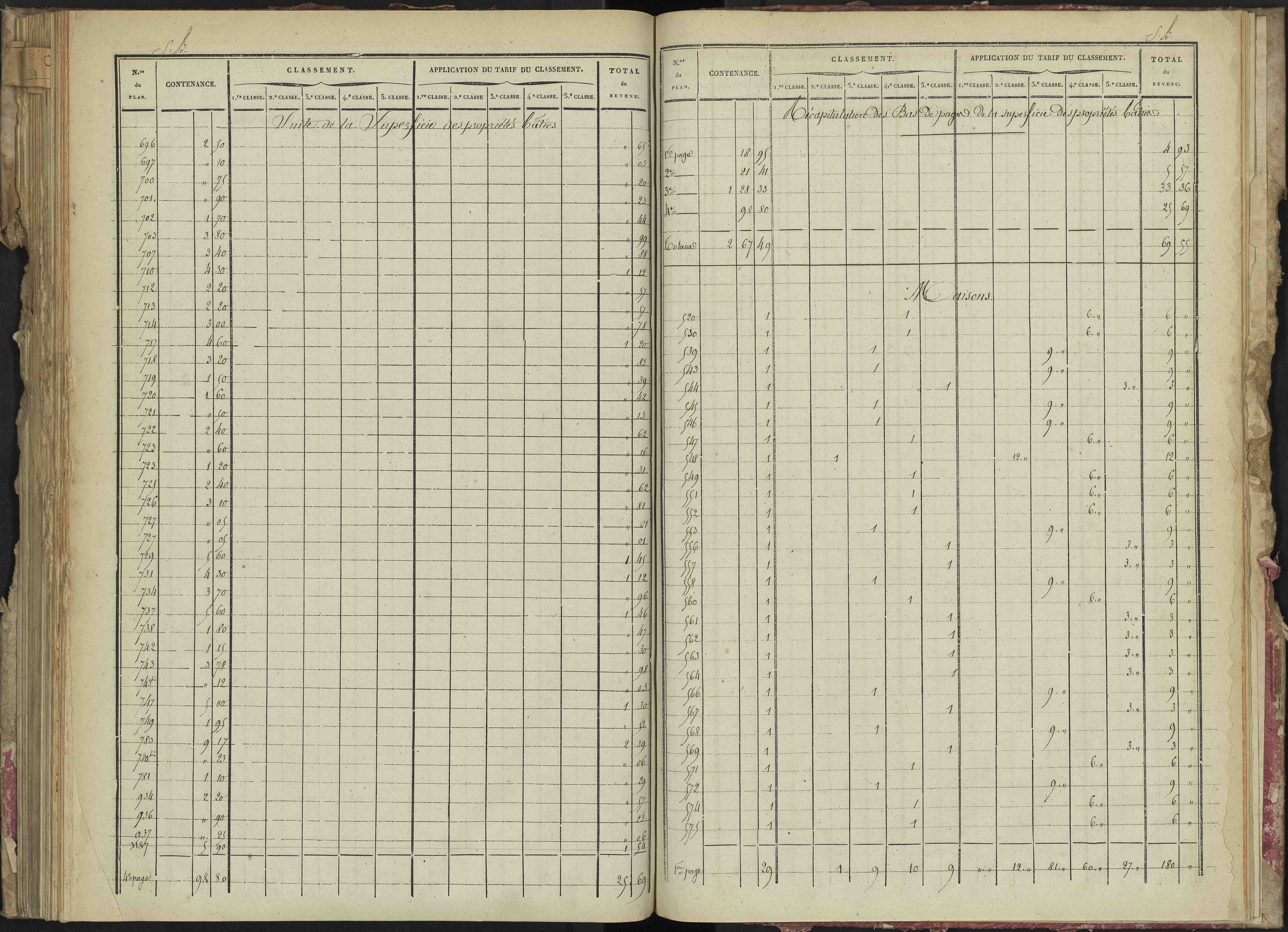 La Bâtie-Montsaléon - 3 P 229/5 - 3 P 229/5 - Relevé des numéros de même nature : section B 