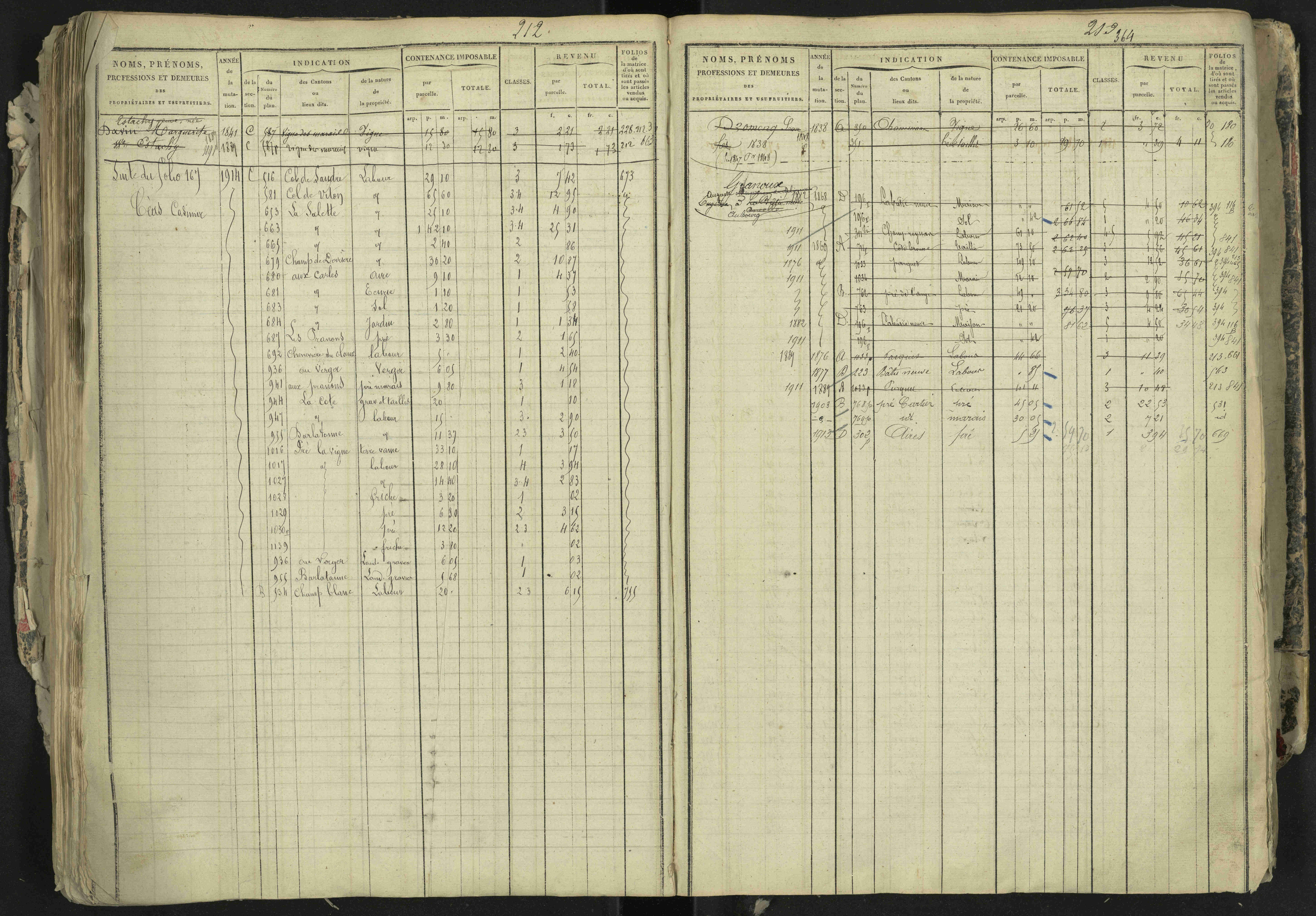 La Bâtie-Neuve - 3 P 237/1 - 3 P 237/1 - Matrice, folios 1-520. 