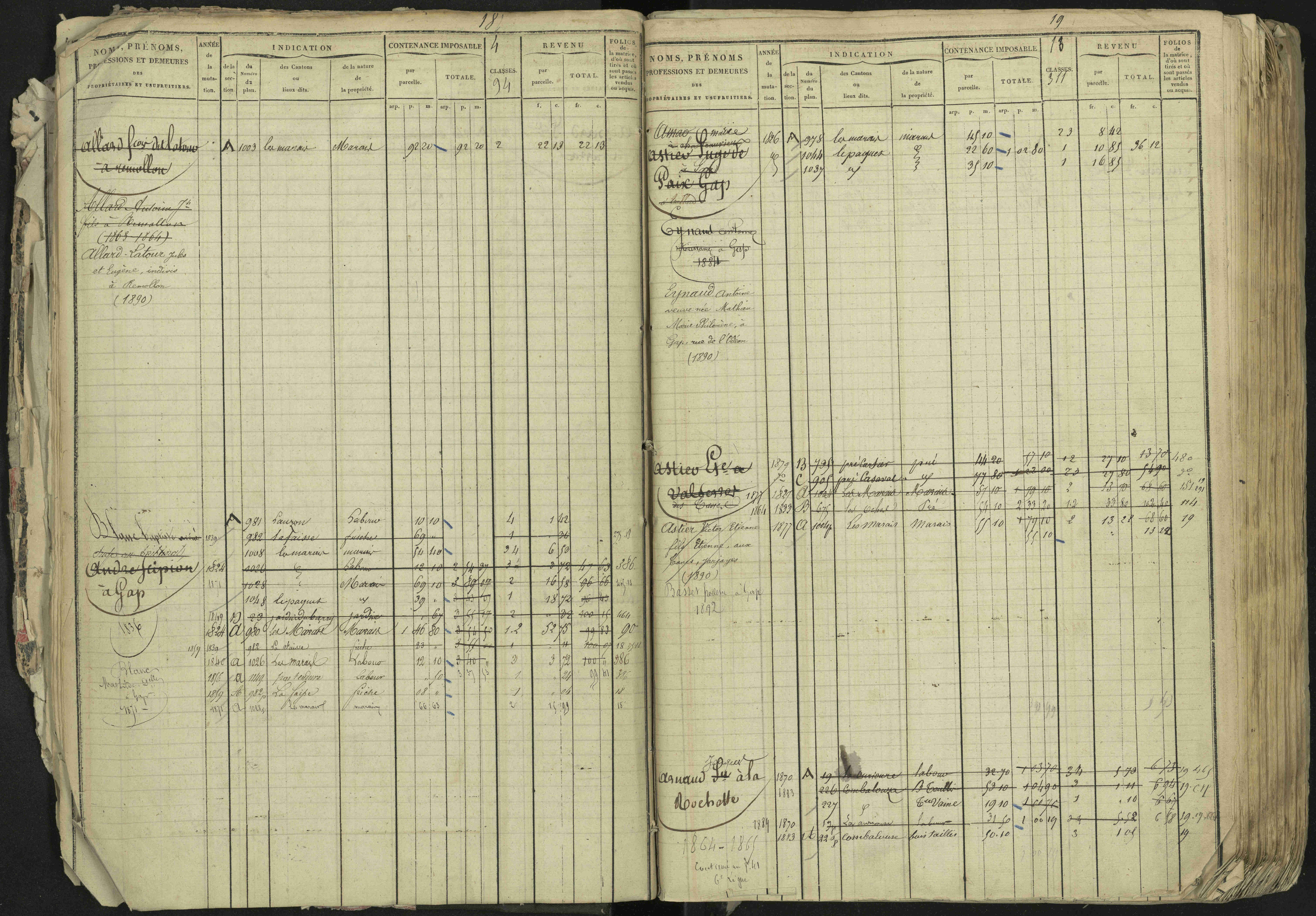 La Bâtie-Neuve - 3 P 237/1 - 3 P 237/1 - Matrice, folios 1-520. 