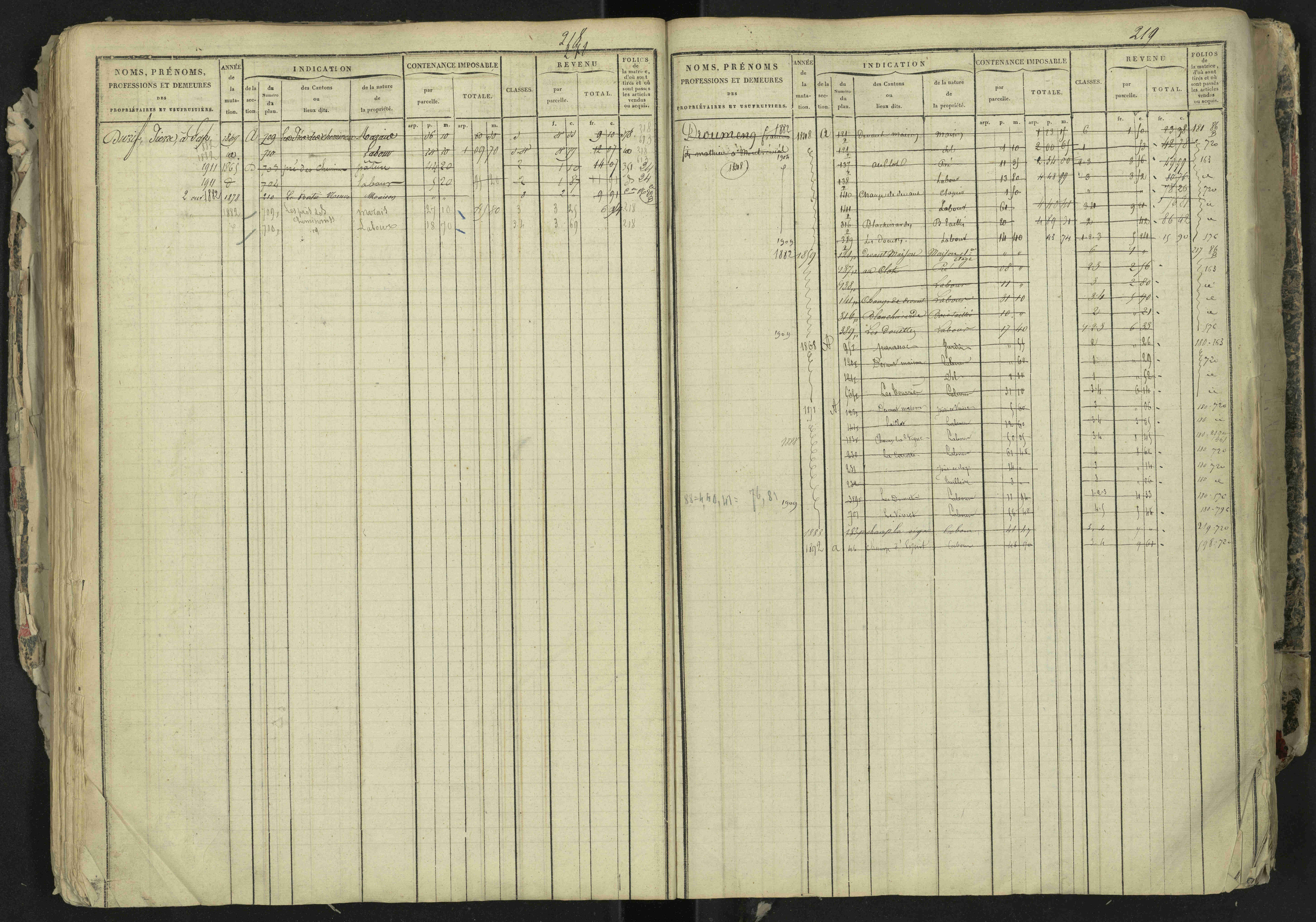 La Bâtie-Neuve - 3 P 237/1 - 3 P 237/1 - Matrice, folios 1-520. 