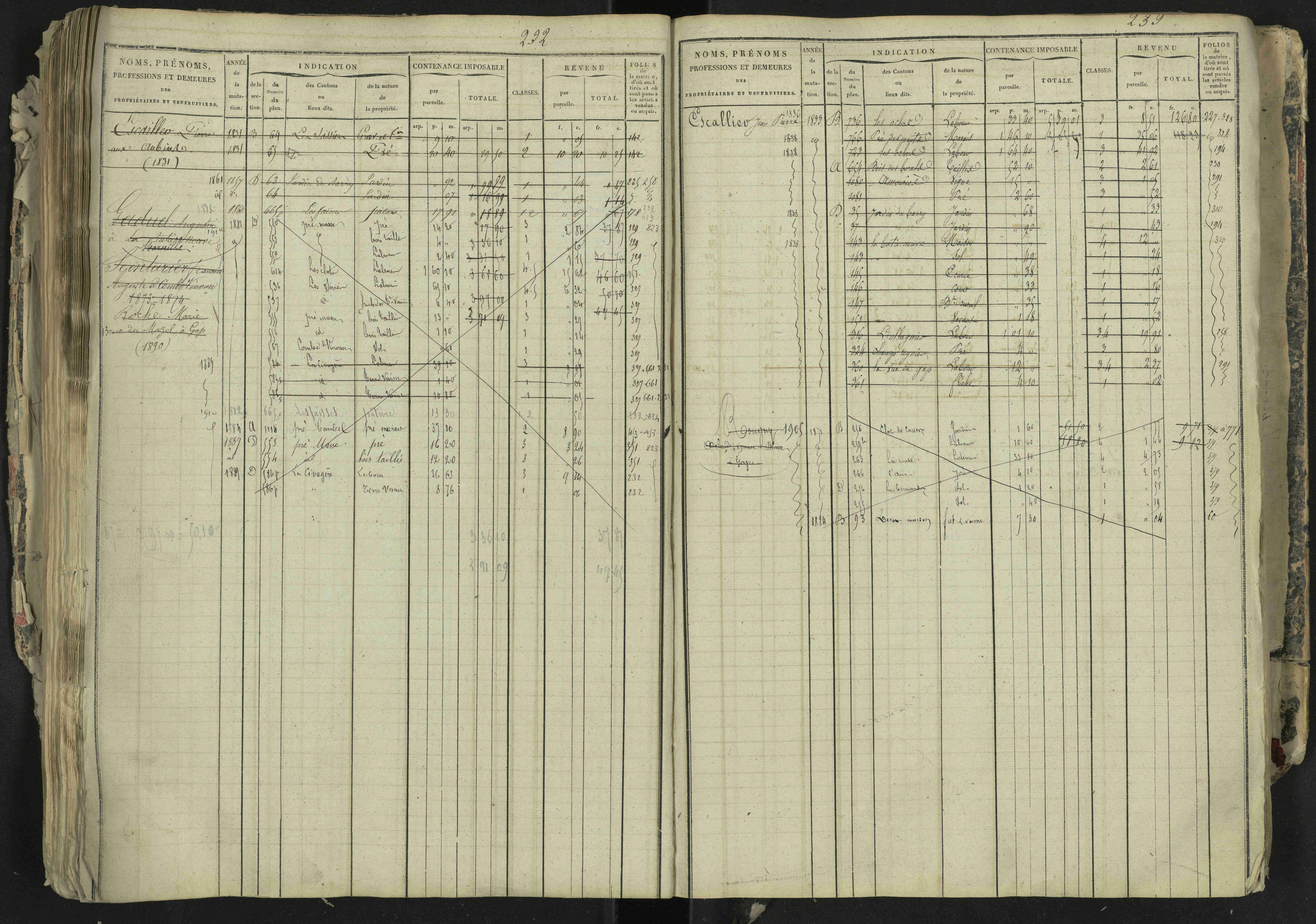 La Bâtie-Neuve - 3 P 237/1 - 3 P 237/1 - Matrice, folios 1-520. 