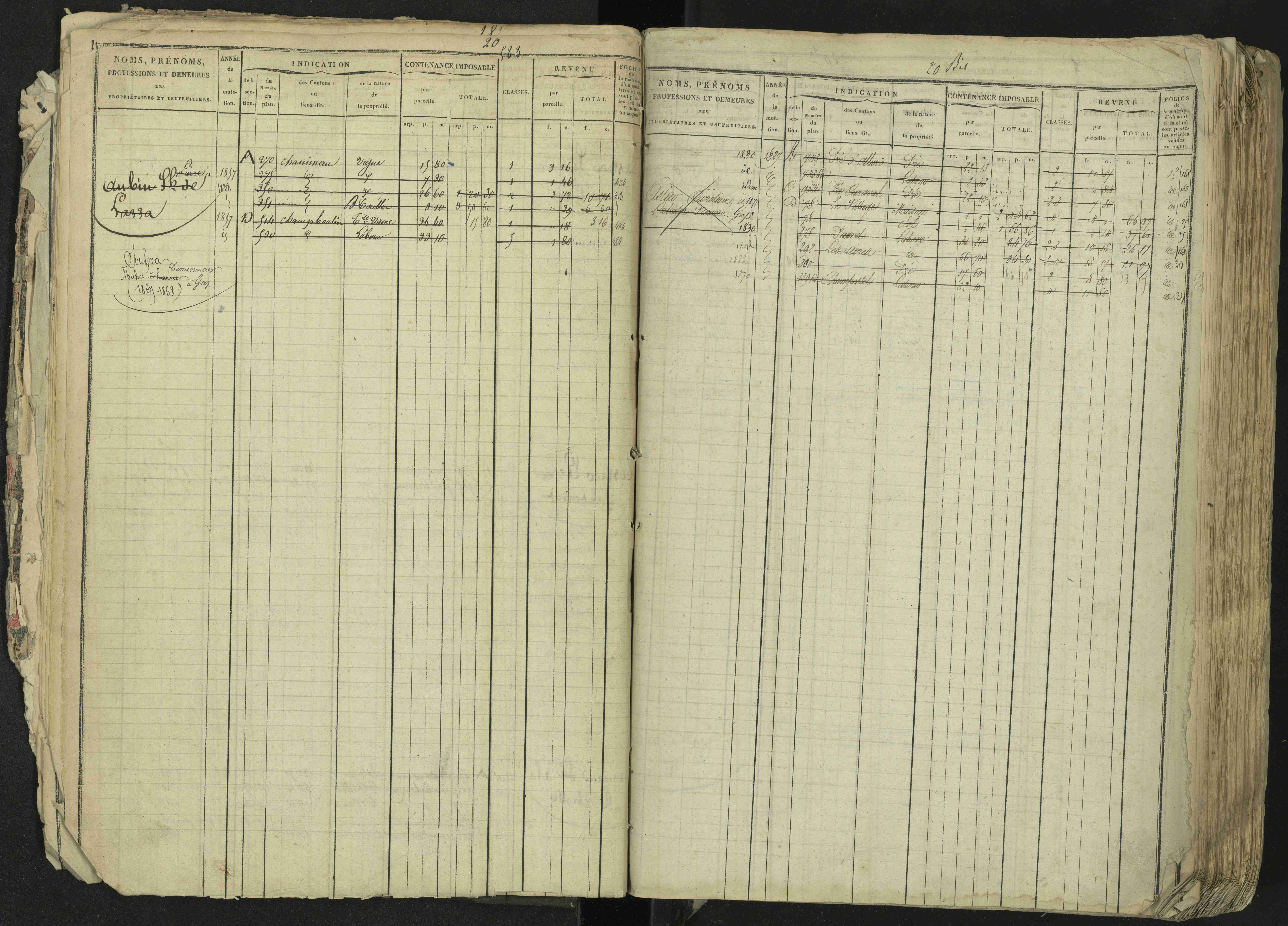 La Bâtie-Neuve - 3 P 237/1 - 3 P 237/1 - Matrice, folios 1-520. 