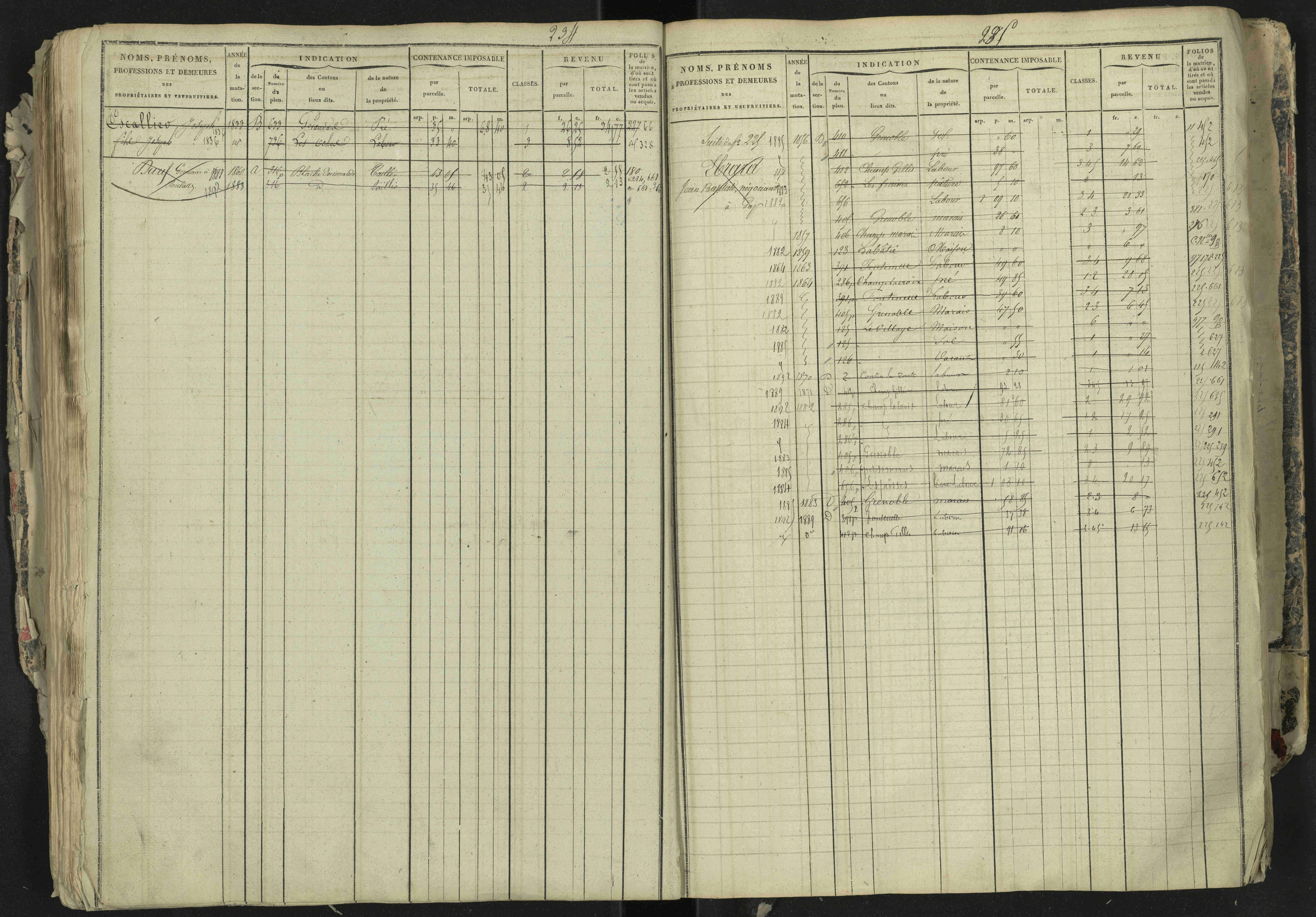 La Bâtie-Neuve - 3 P 237/1 - 3 P 237/1 - Matrice, folios 1-520. 