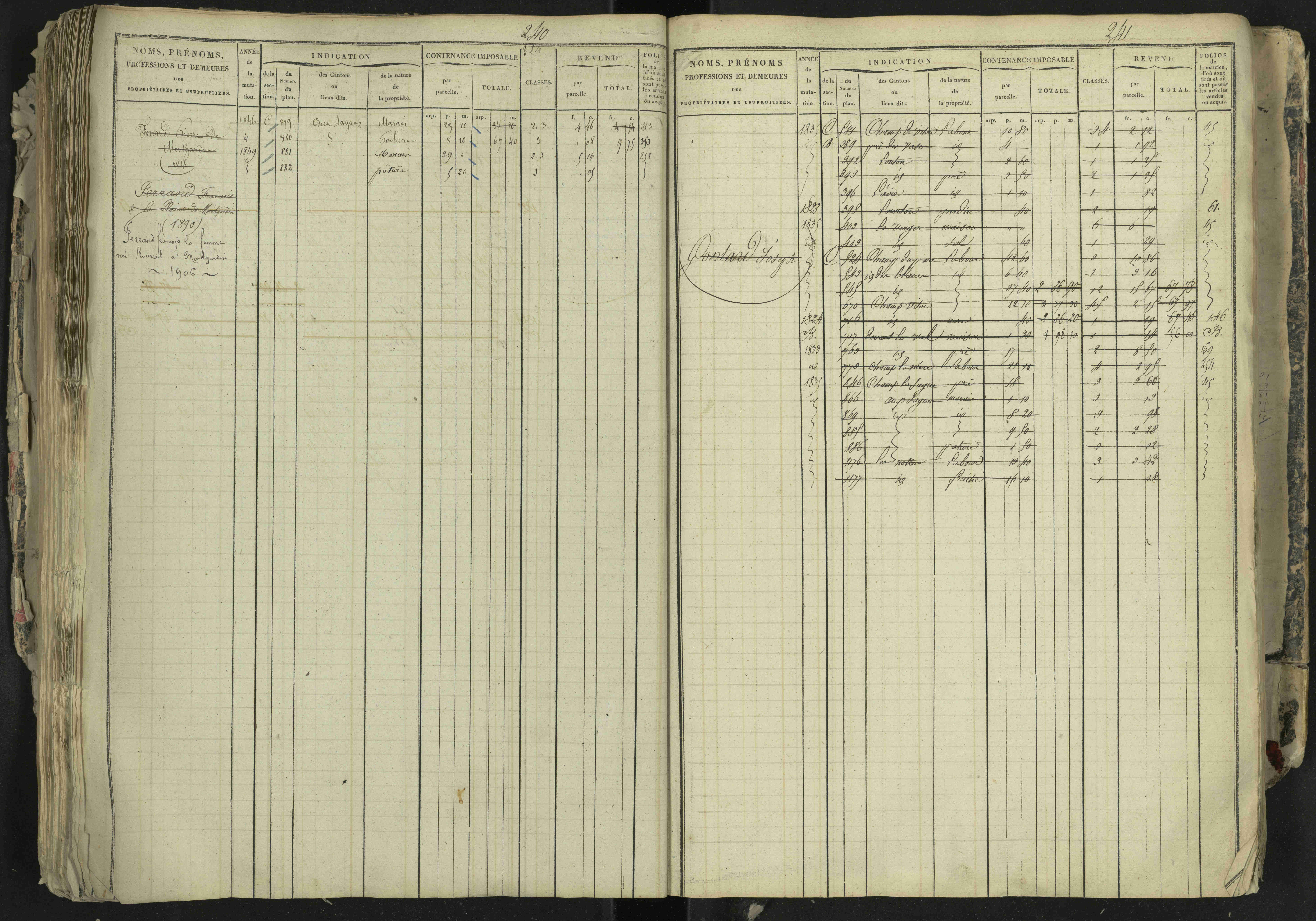 La Bâtie-Neuve - 3 P 237/1 - 3 P 237/1 - Matrice, folios 1-520. 