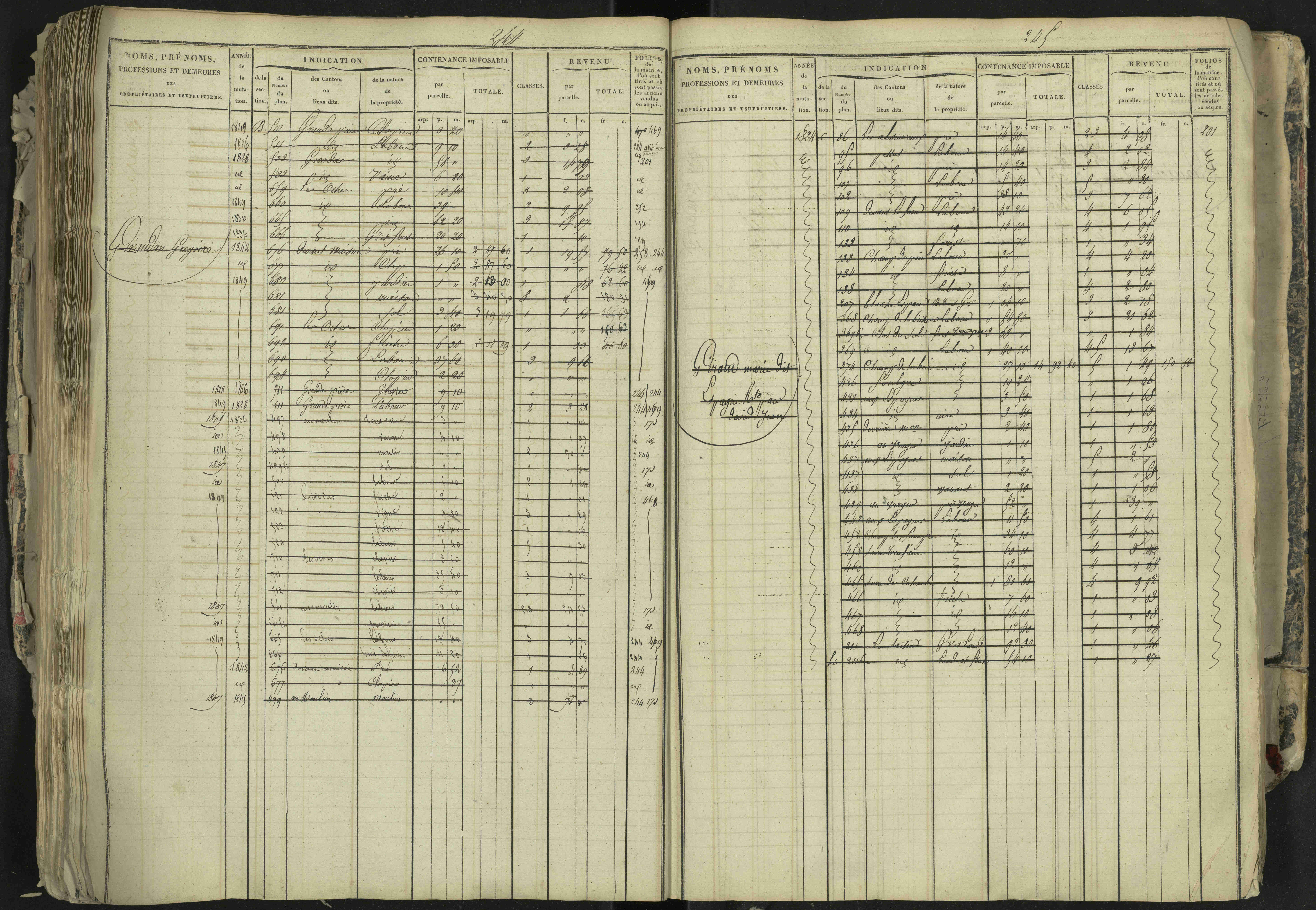 La Bâtie-Neuve - 3 P 237/1 - 3 P 237/1 - Matrice, folios 1-520. 