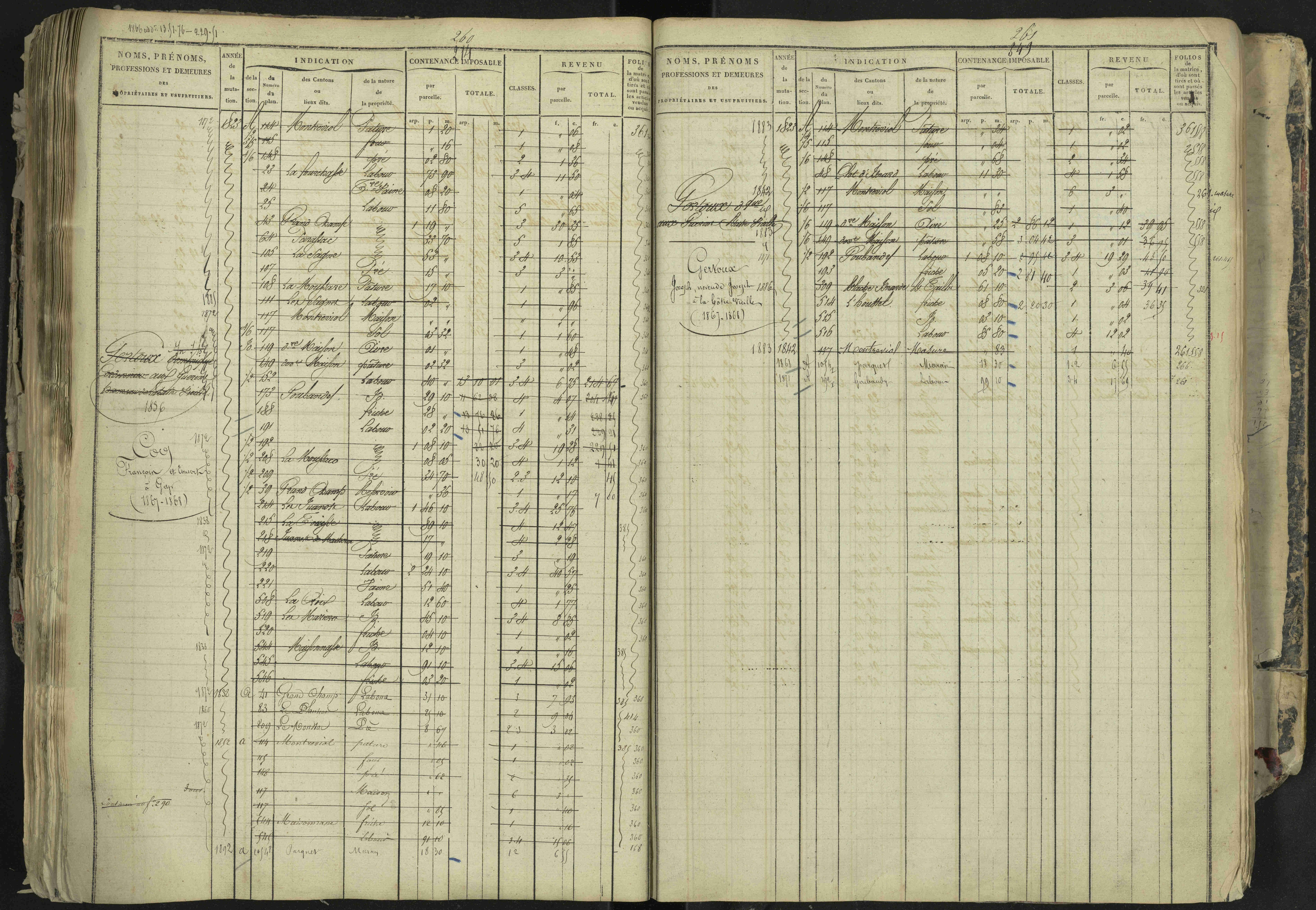 La Bâtie-Neuve - 3 P 237/1 - 3 P 237/1 - Matrice, folios 1-520. 