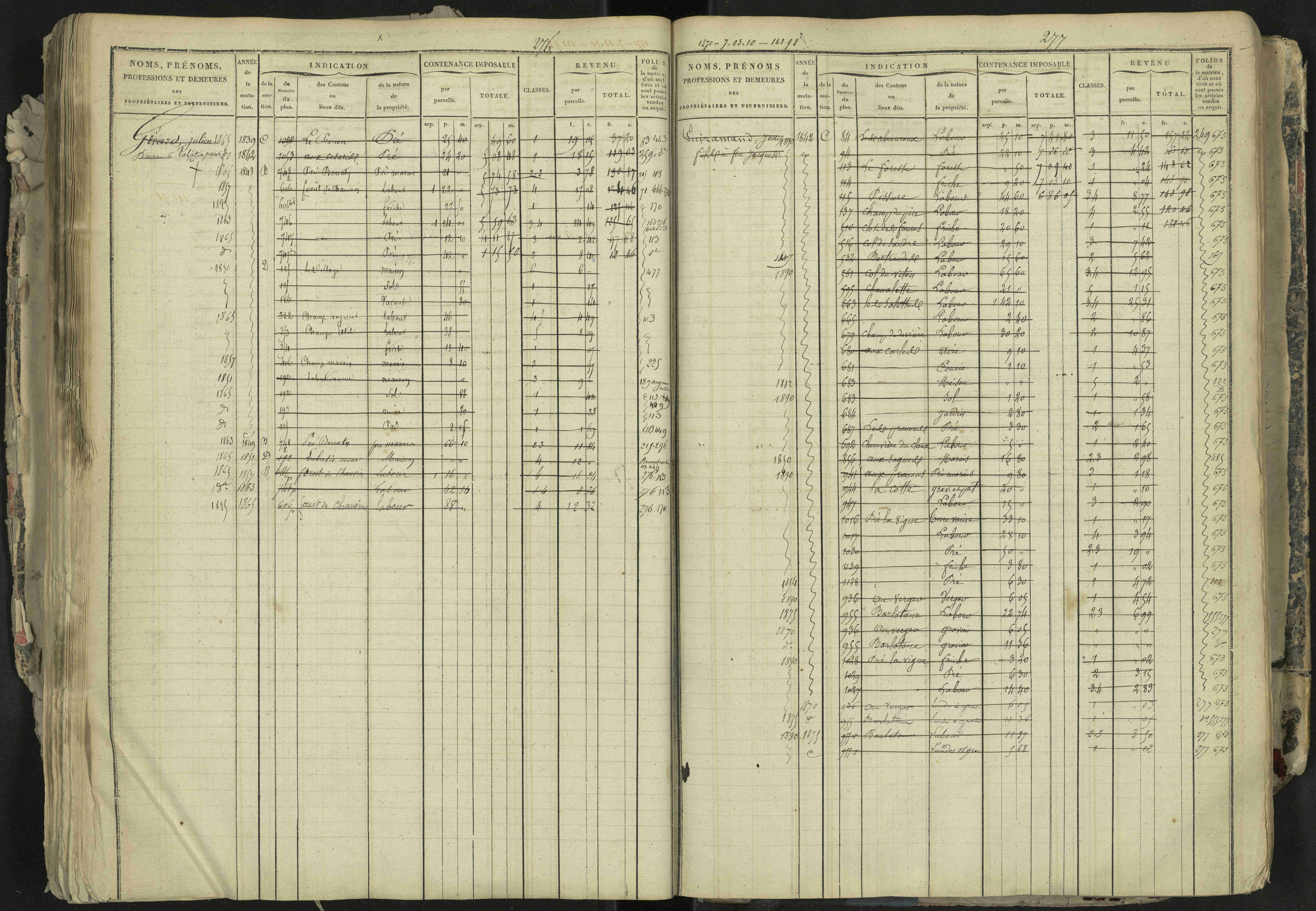 La Bâtie-Neuve - 3 P 237/1 - 3 P 237/1 - Matrice, folios 1-520. 