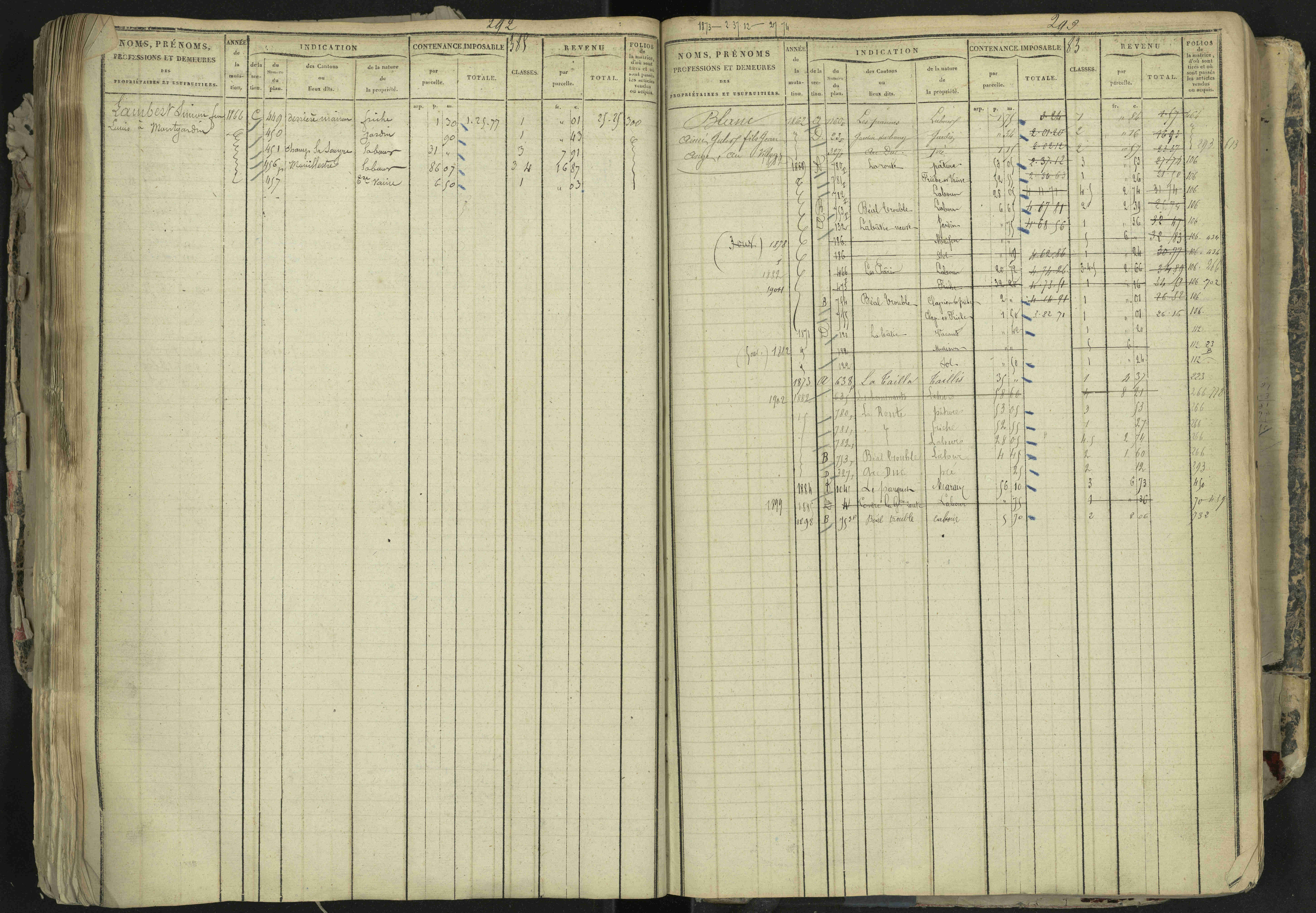 La Bâtie-Neuve - 3 P 237/1 - 3 P 237/1 - Matrice, folios 1-520. 