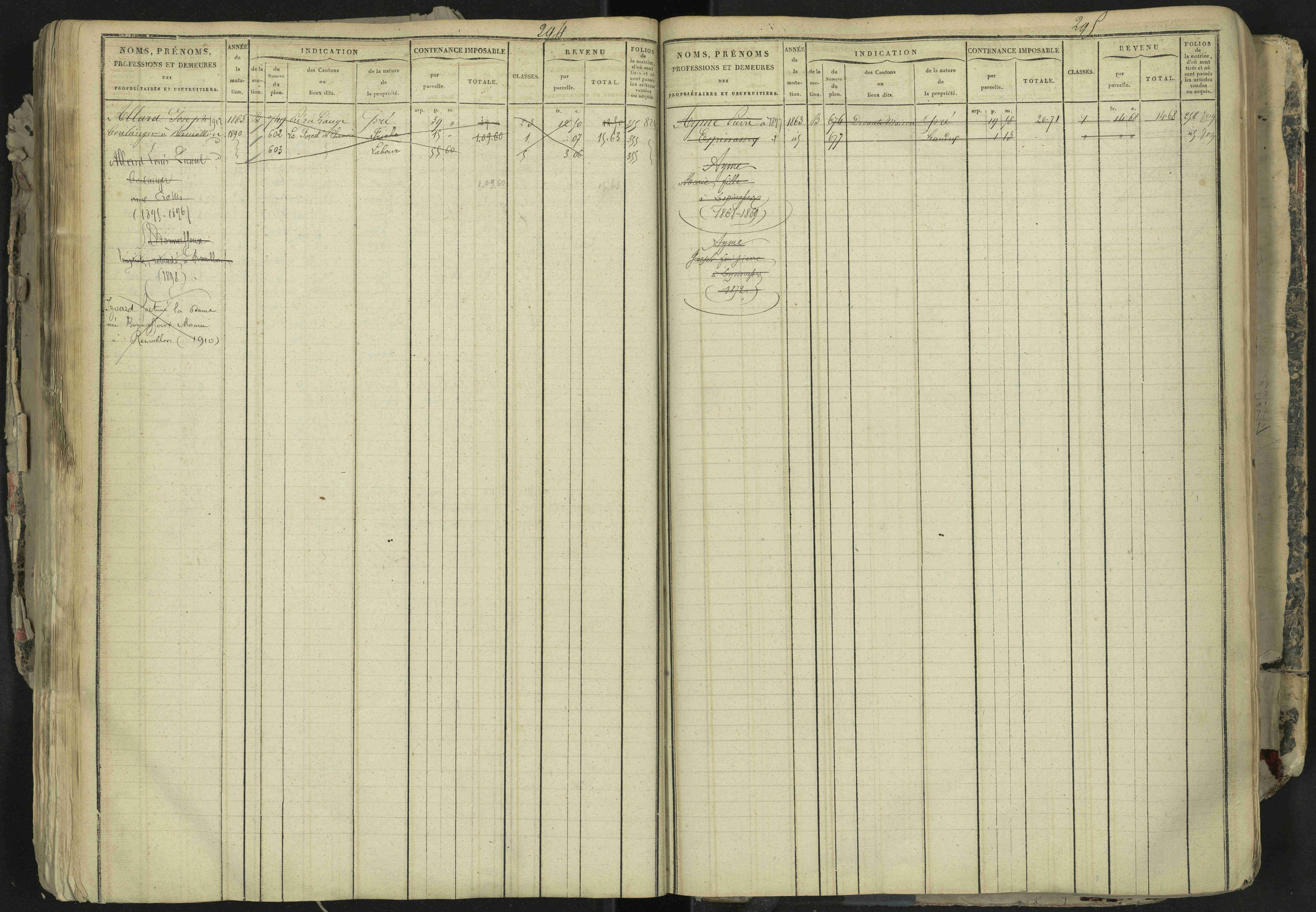 La Bâtie-Neuve - 3 P 237/1 - 3 P 237/1 - Matrice, folios 1-520. 