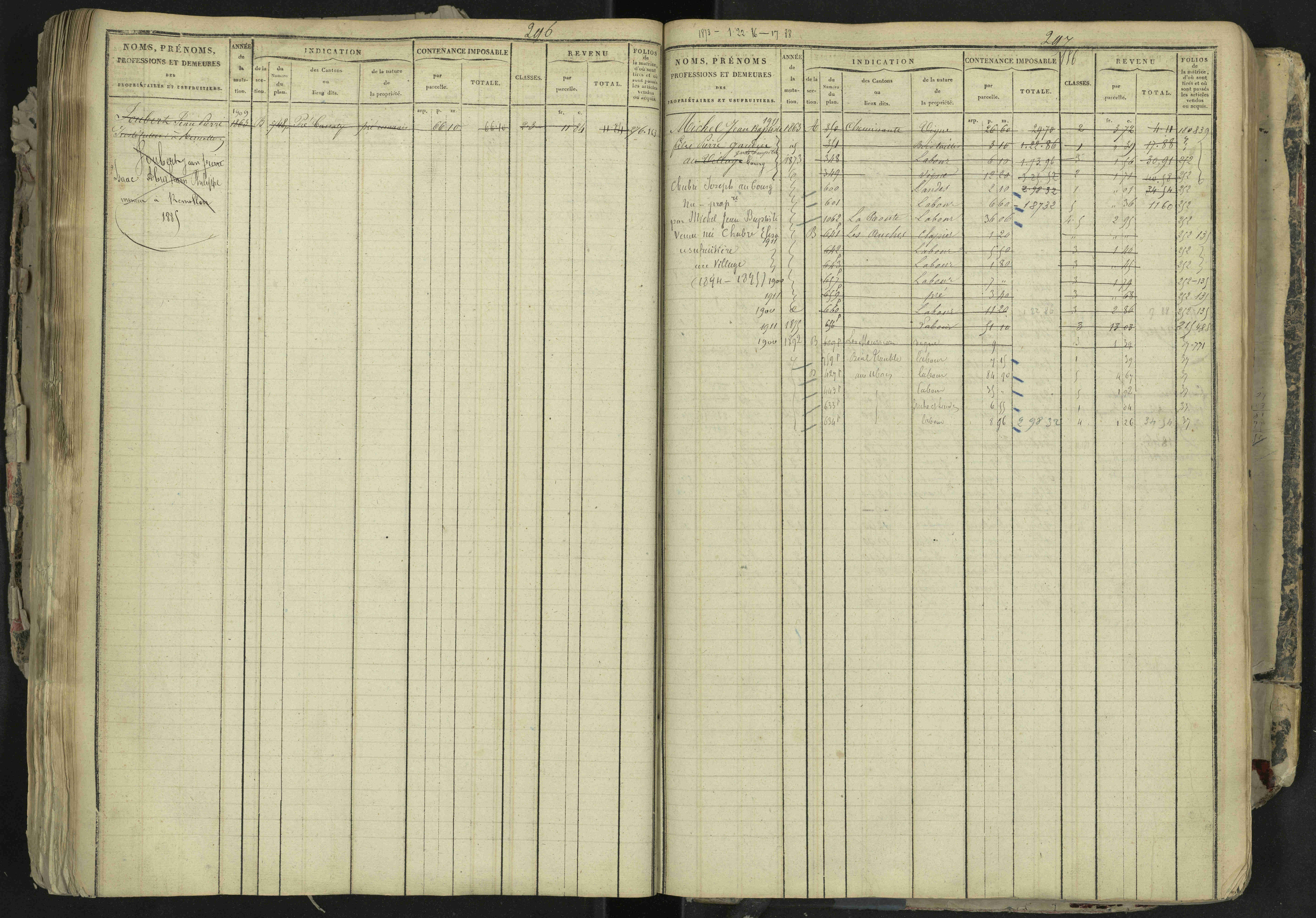La Bâtie-Neuve - 3 P 237/1 - 3 P 237/1 - Matrice, folios 1-520. 