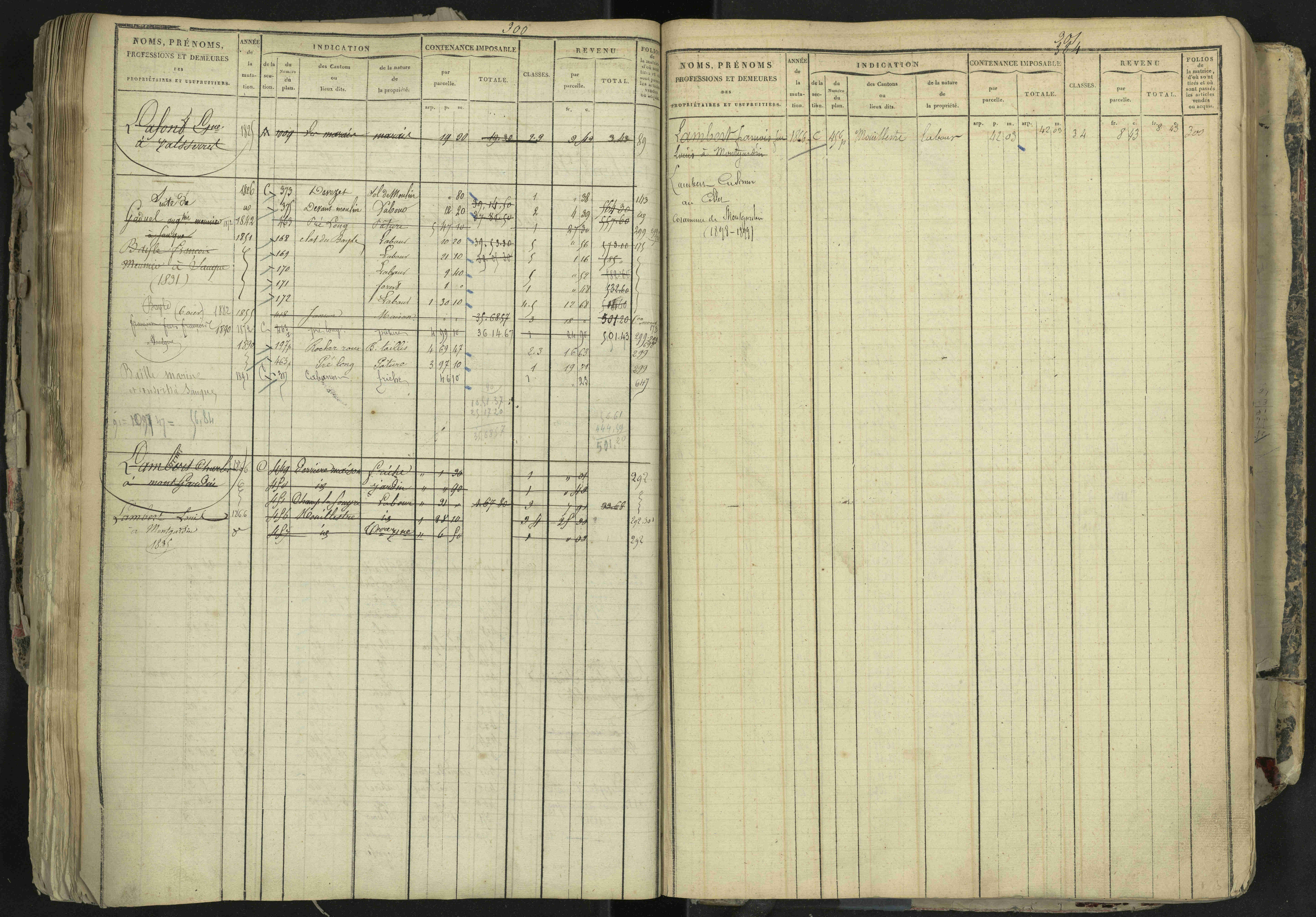 La Bâtie-Neuve - 3 P 237/1 - 3 P 237/1 - Matrice, folios 1-520. 