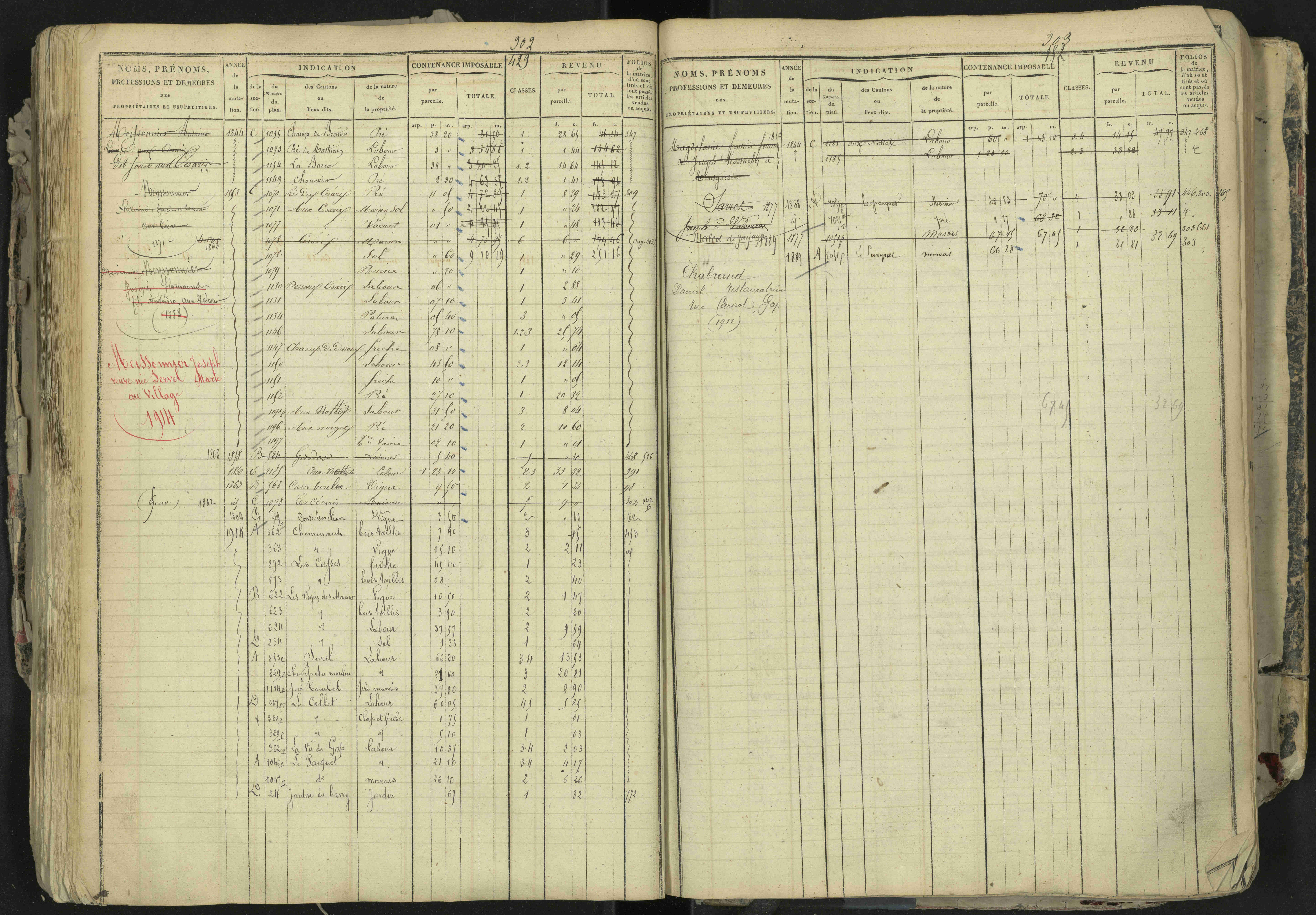 La Bâtie-Neuve - 3 P 237/1 - 3 P 237/1 - Matrice, folios 1-520. 