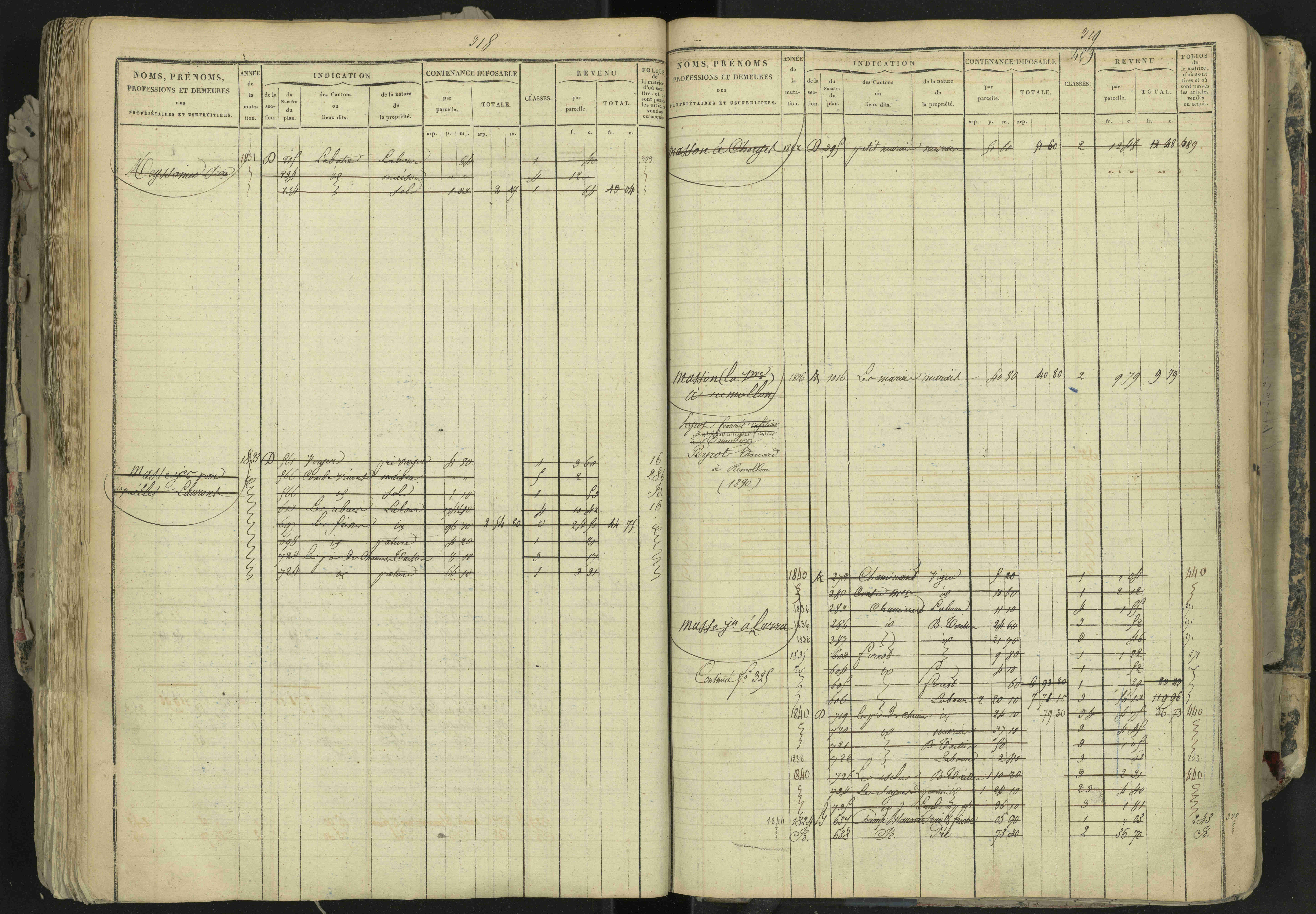 La Bâtie-Neuve - 3 P 237/1 - 3 P 237/1 - Matrice, folios 1-520. 