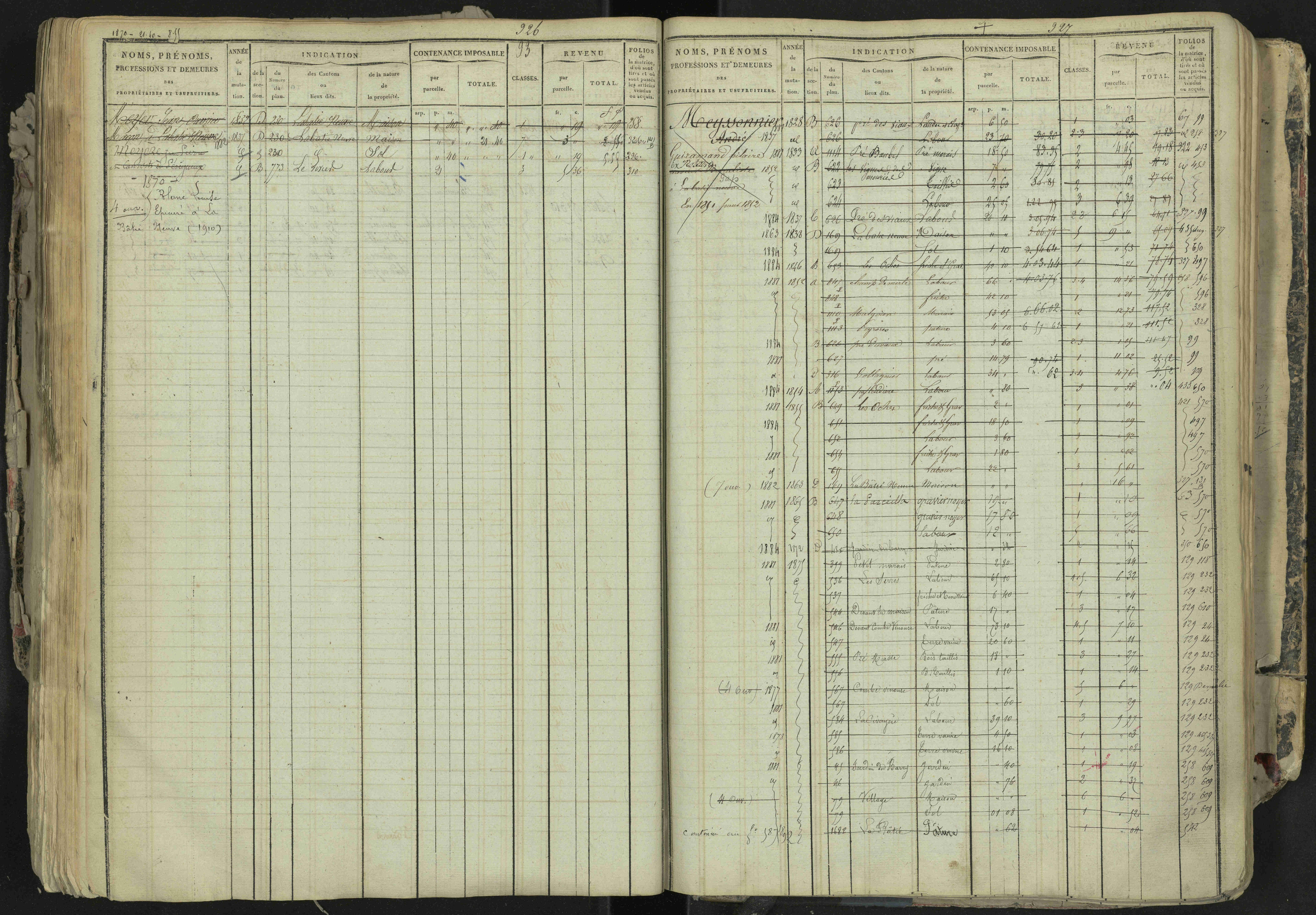 La Bâtie-Neuve - 3 P 237/1 - 3 P 237/1 - Matrice, folios 1-520. 
