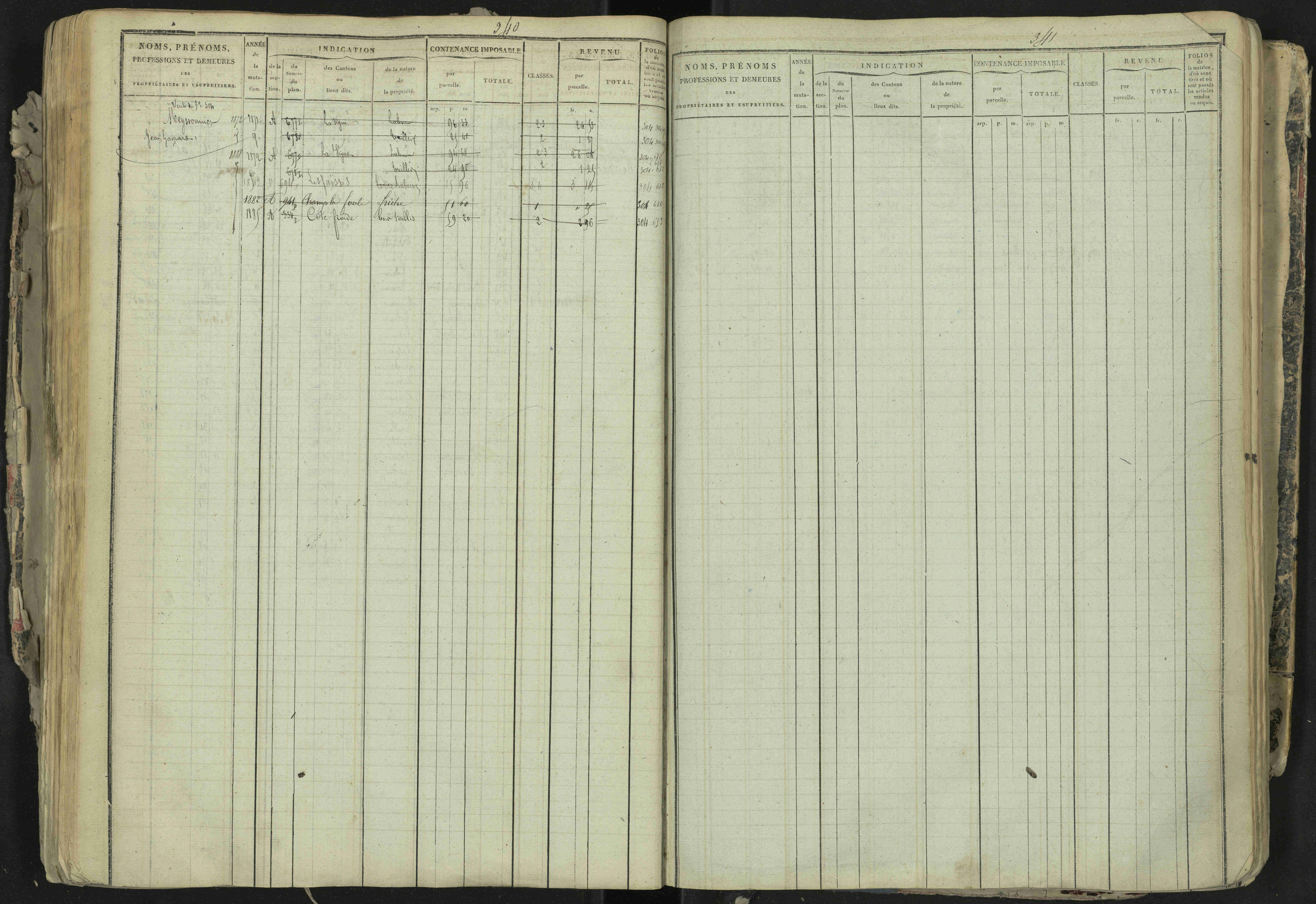 La Bâtie-Neuve - 3 P 237/1 - 3 P 237/1 - Matrice, folios 1-520. 