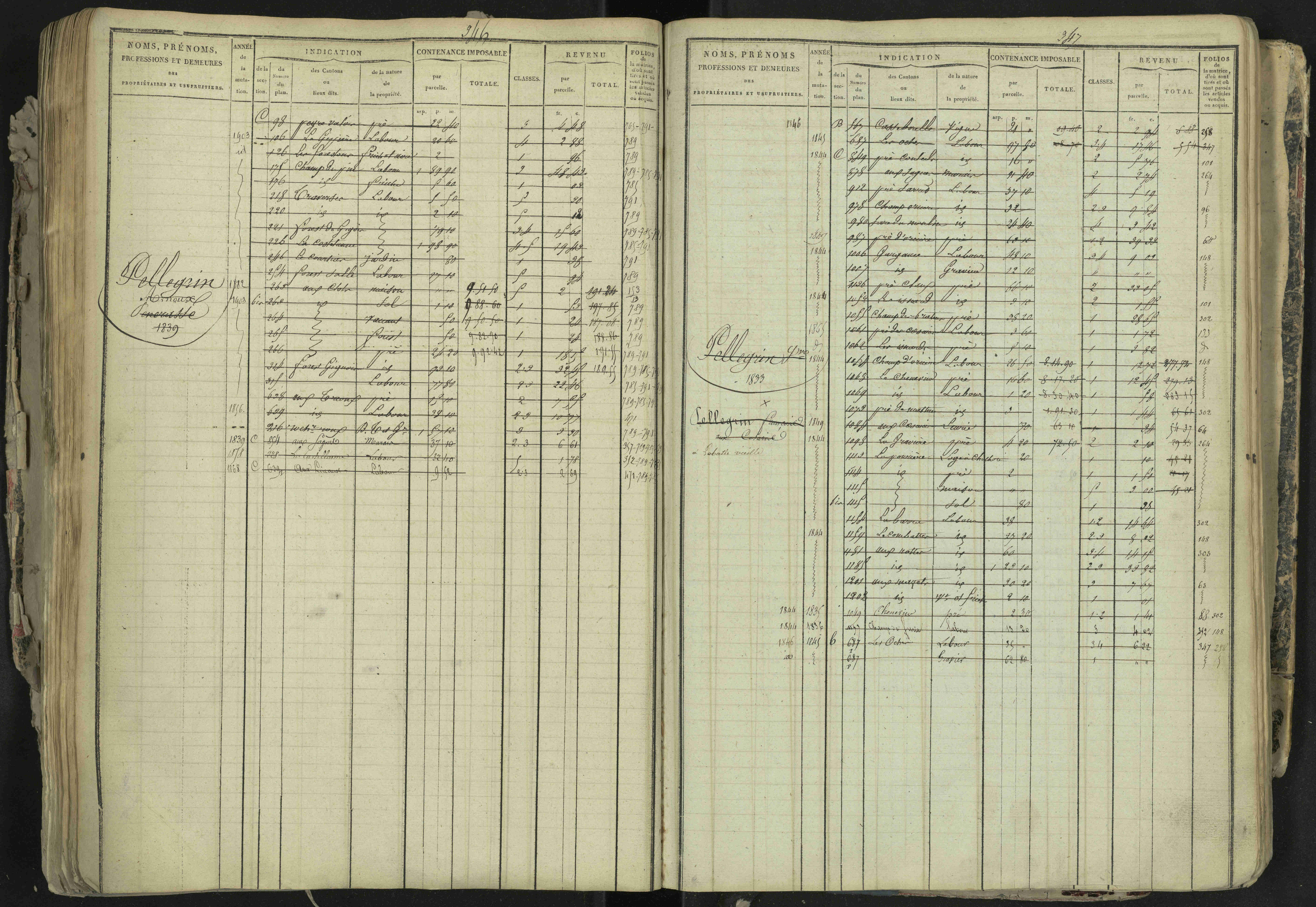 La Bâtie-Neuve - 3 P 237/1 - 3 P 237/1 - Matrice, folios 1-520. 
