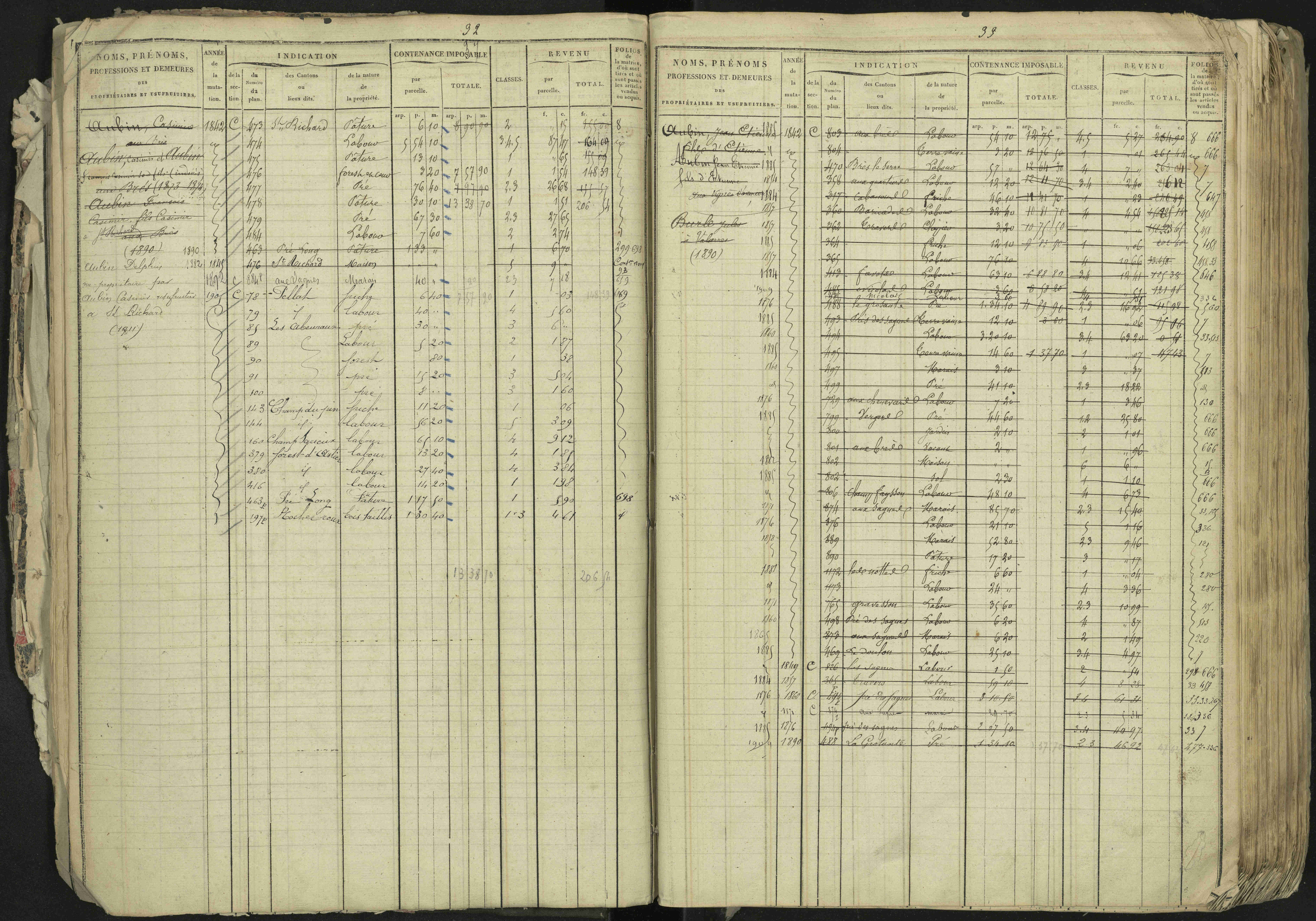 La Bâtie-Neuve - 3 P 237/1 - 3 P 237/1 - Matrice, folios 1-520. 