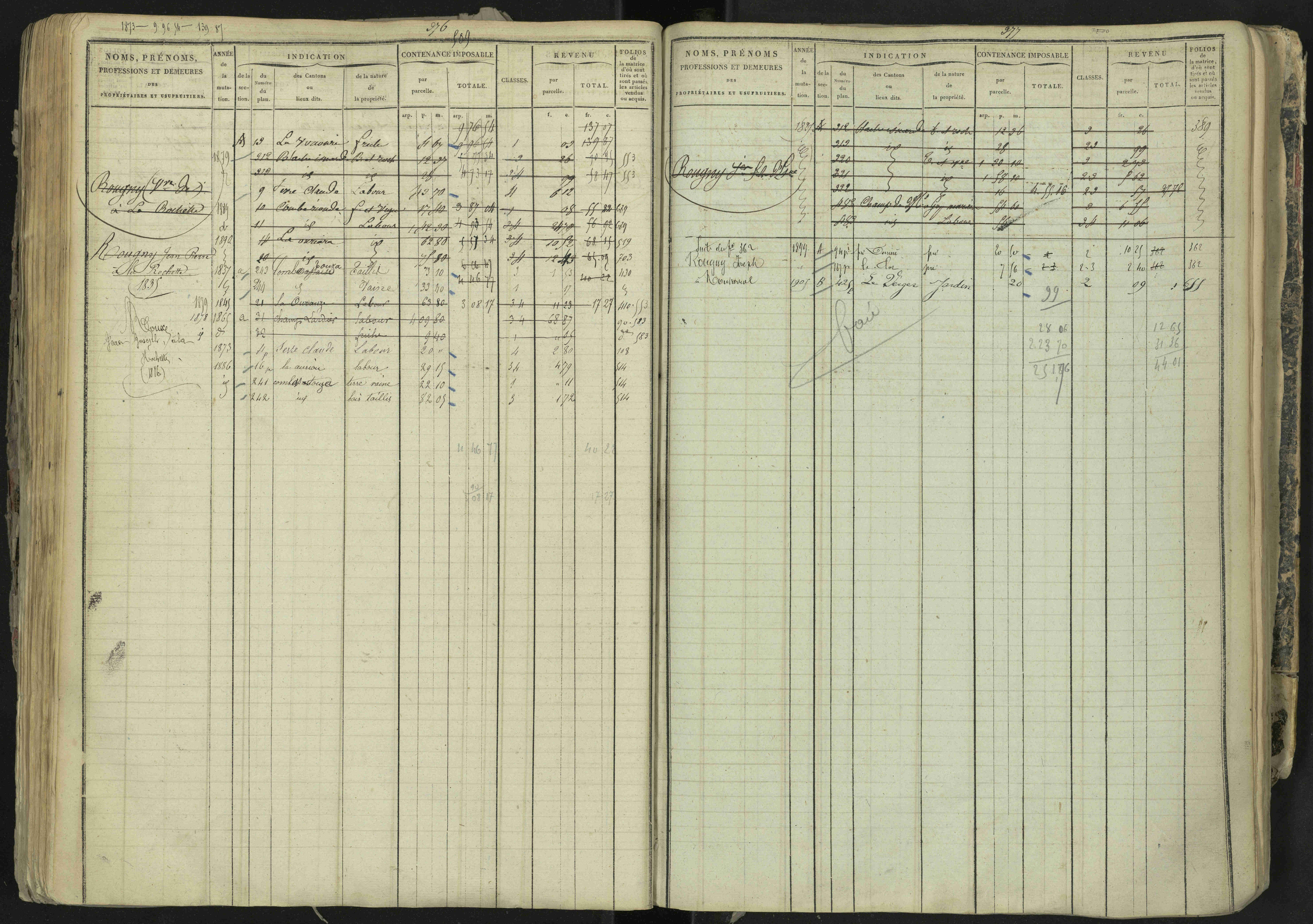 La Bâtie-Neuve - 3 P 237/1 - 3 P 237/1 - Matrice, folios 1-520. 