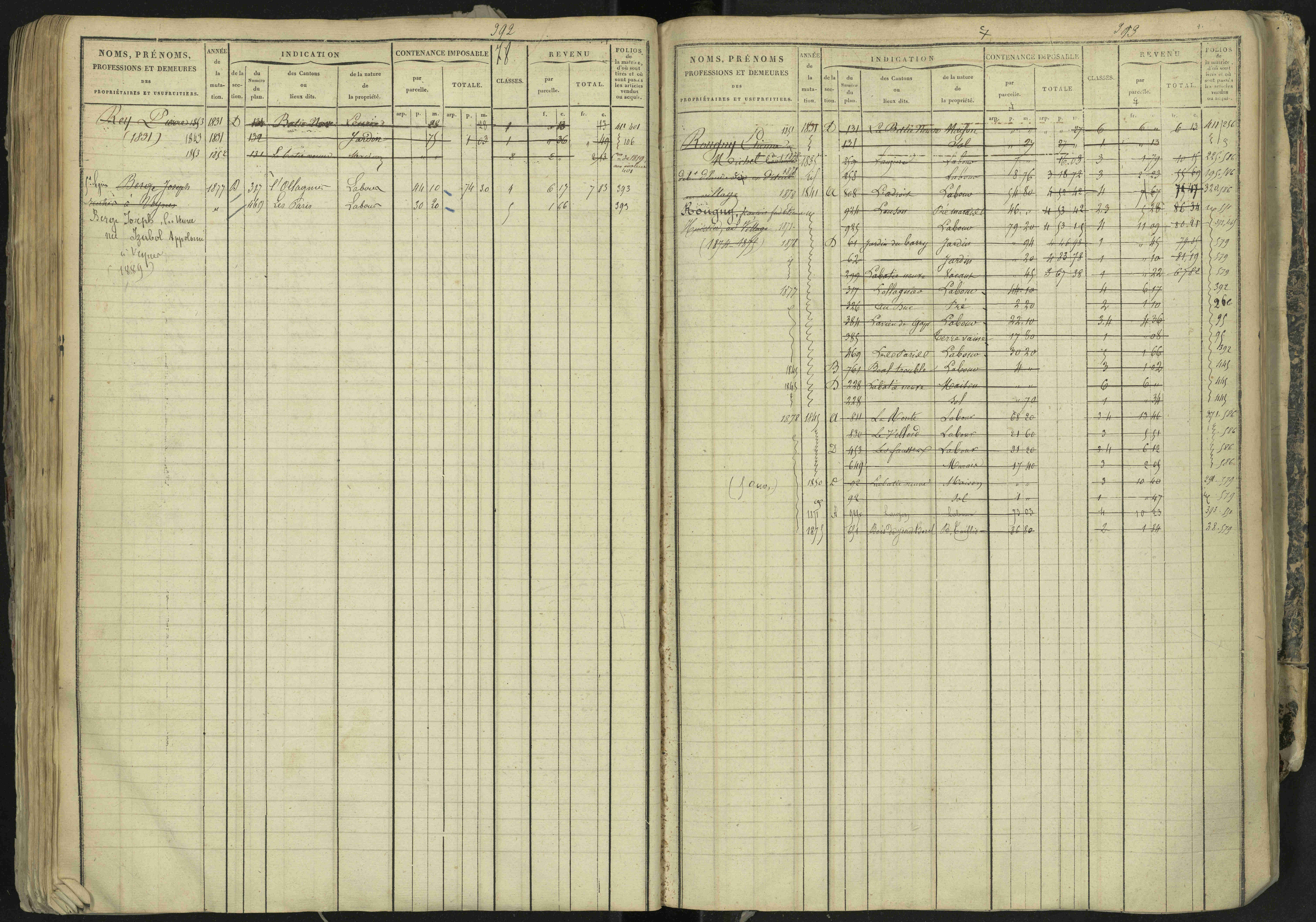 La Bâtie-Neuve - 3 P 237/1 - 3 P 237/1 - Matrice, folios 1-520. 
