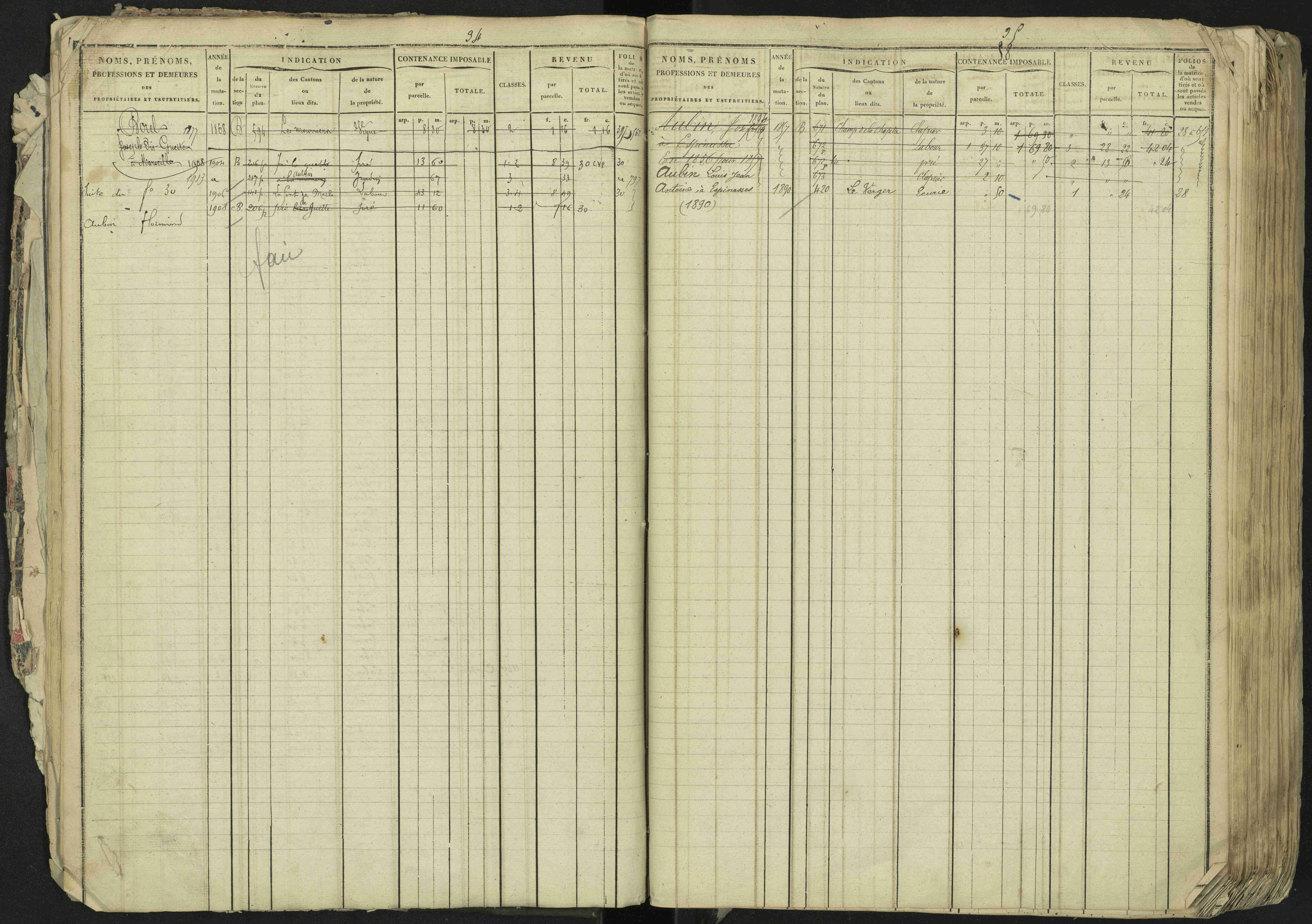 La Bâtie-Neuve - 3 P 237/1 - 3 P 237/1 - Matrice, folios 1-520. 