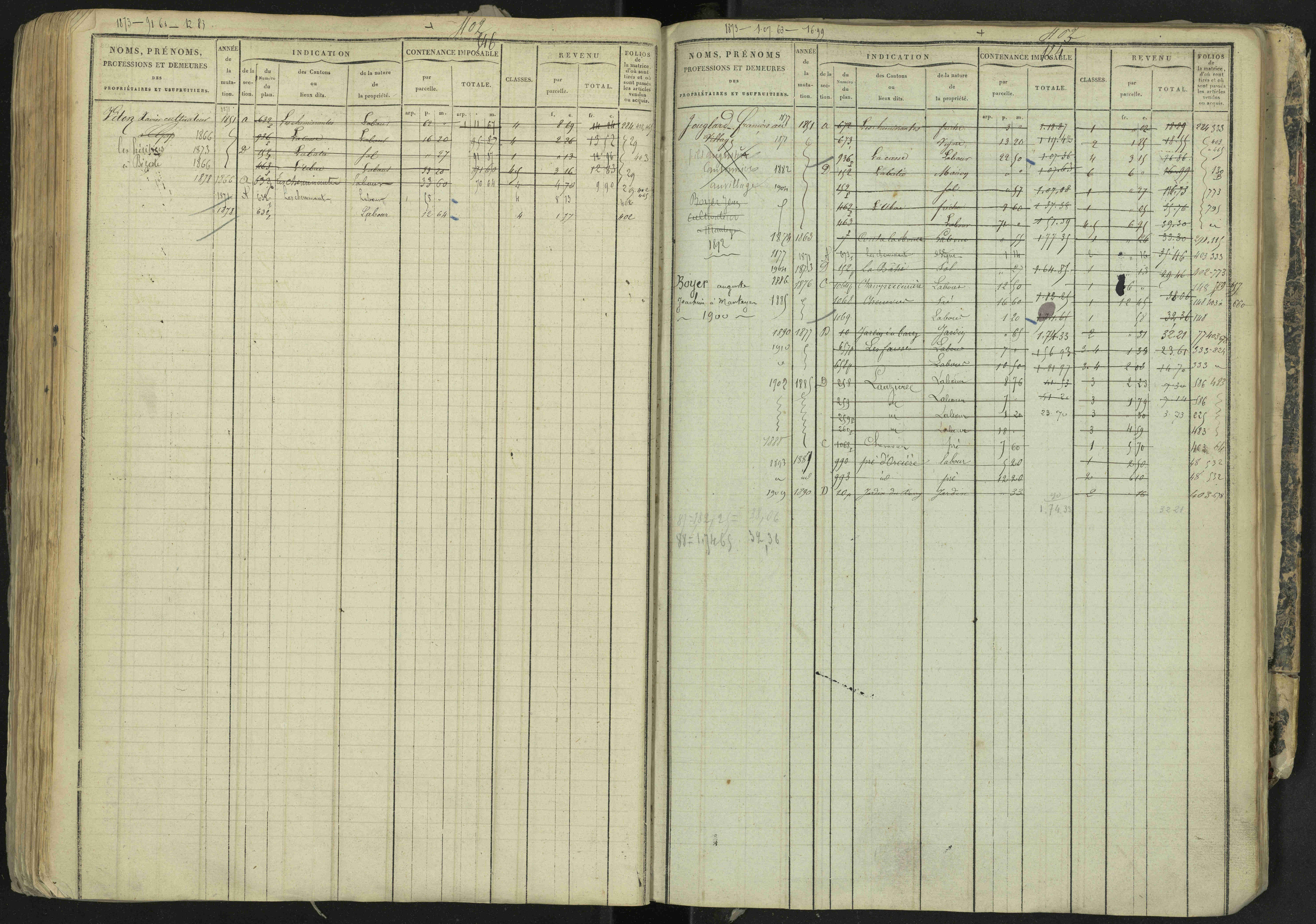 La Bâtie-Neuve - 3 P 237/1 - 3 P 237/1 - Matrice, folios 1-520. 