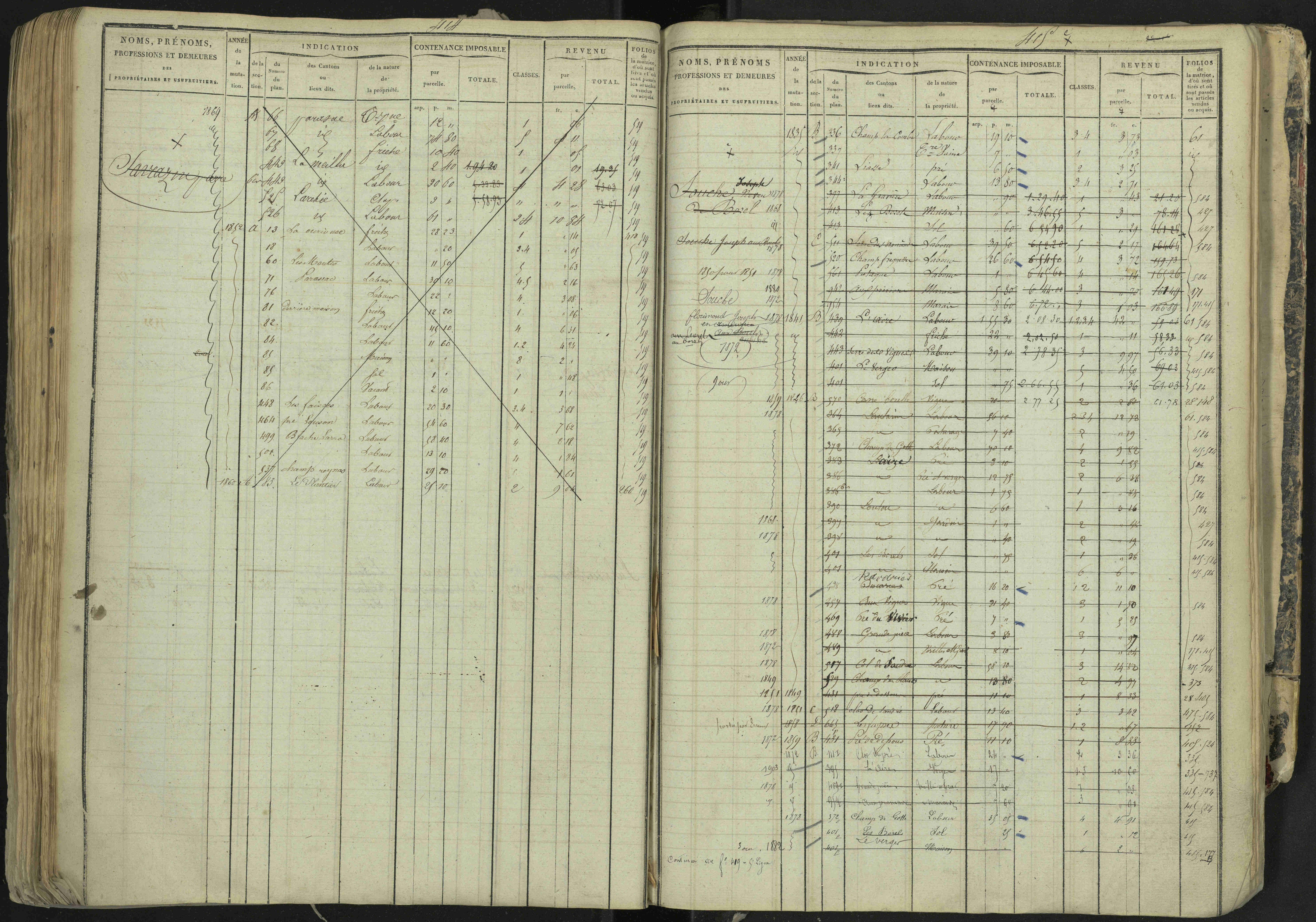 La Bâtie-Neuve - 3 P 237/1 - 3 P 237/1 - Matrice, folios 1-520. 