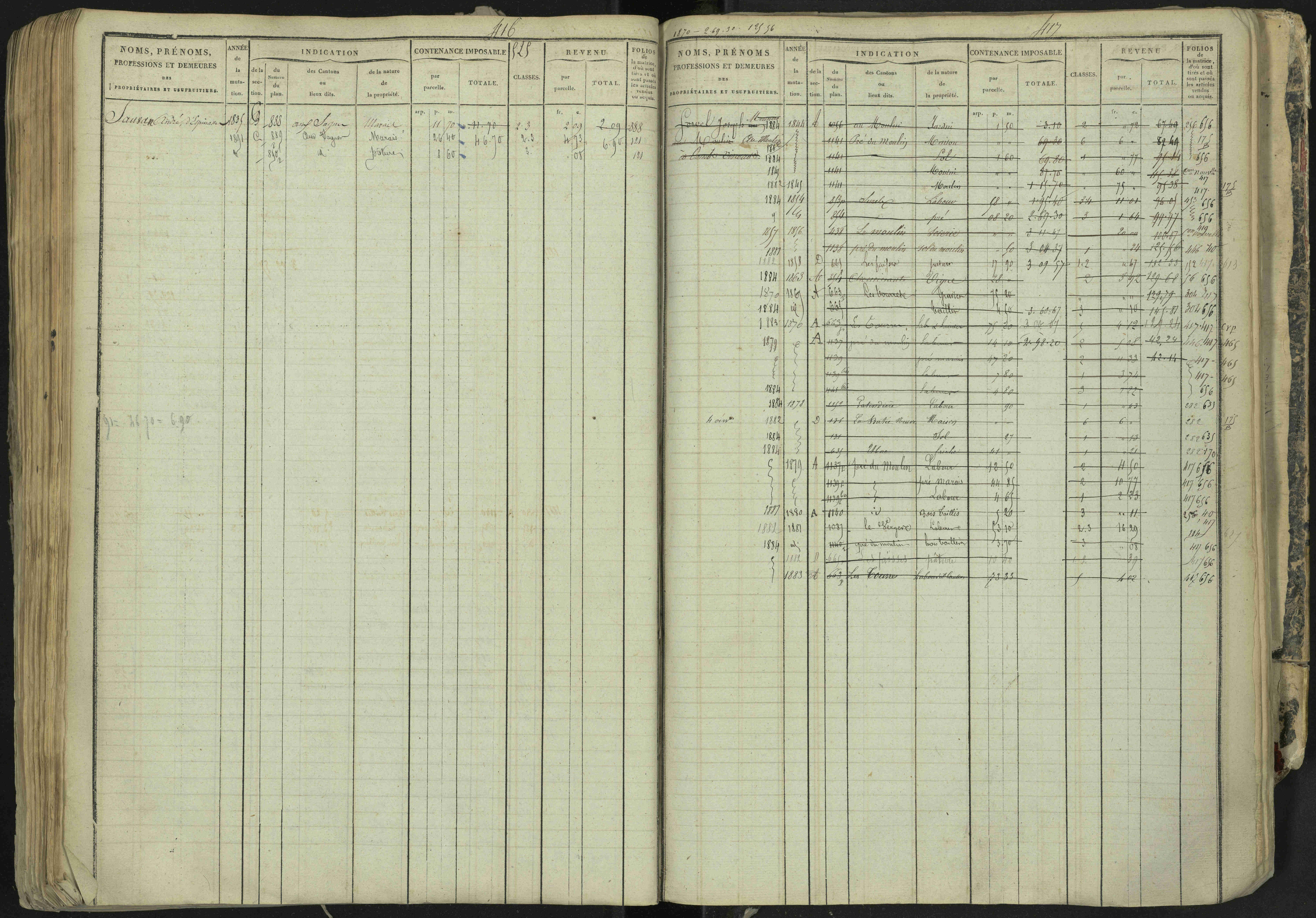La Bâtie-Neuve - 3 P 237/1 - 3 P 237/1 - Matrice, folios 1-520. 